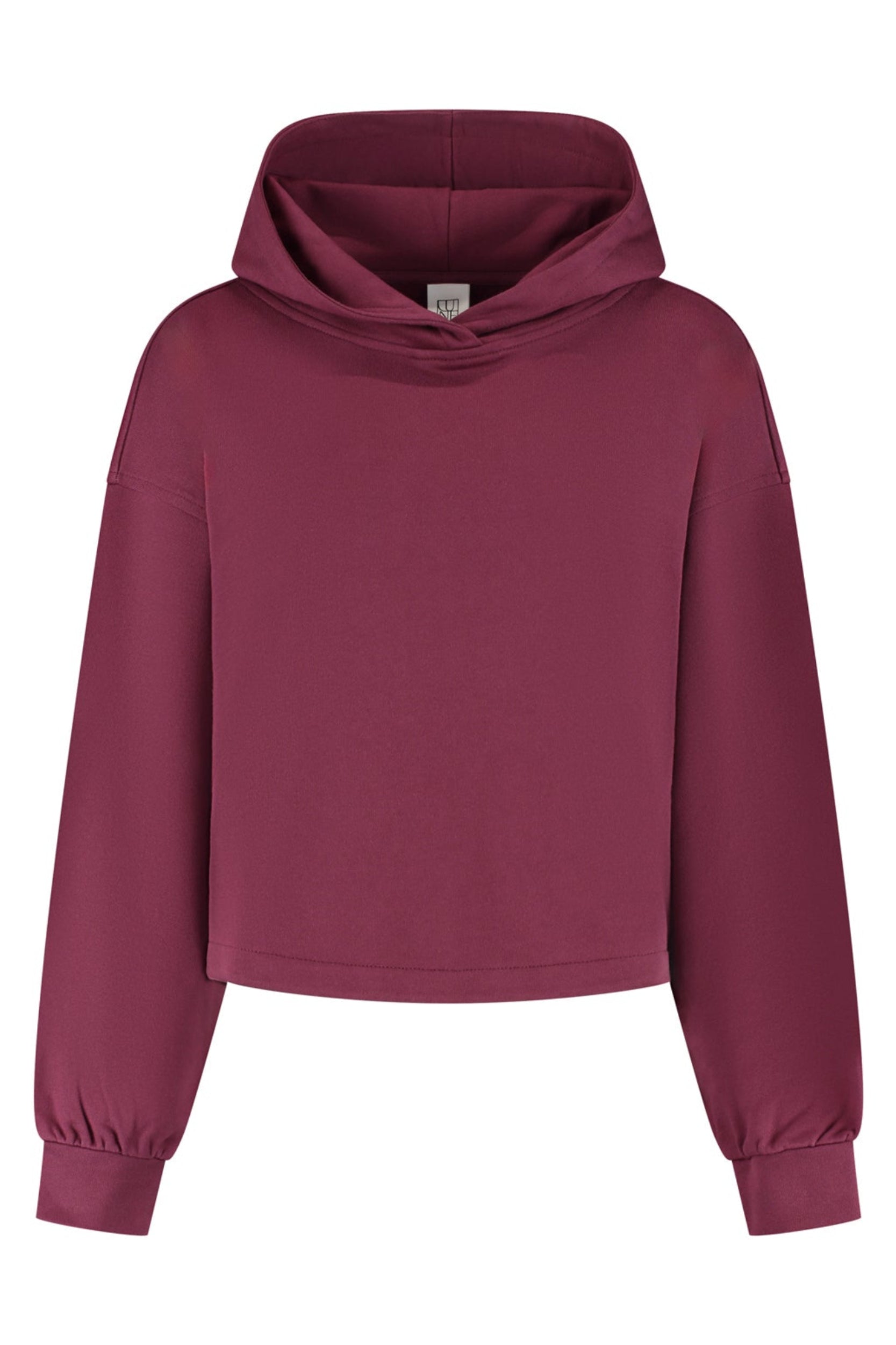 Amelia Cropped Hoodie - Maroon