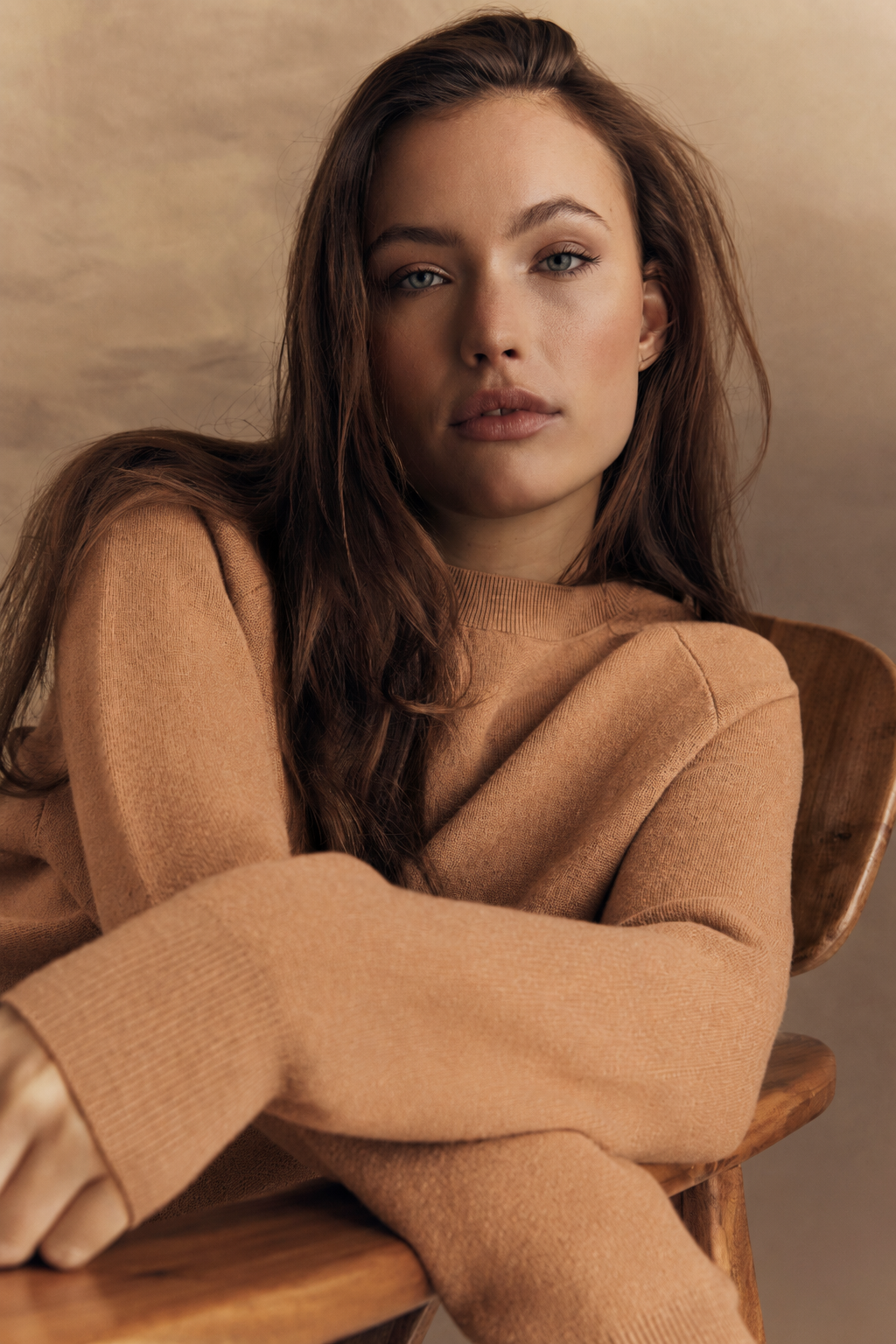 Olly Oversized Sweater - Camel