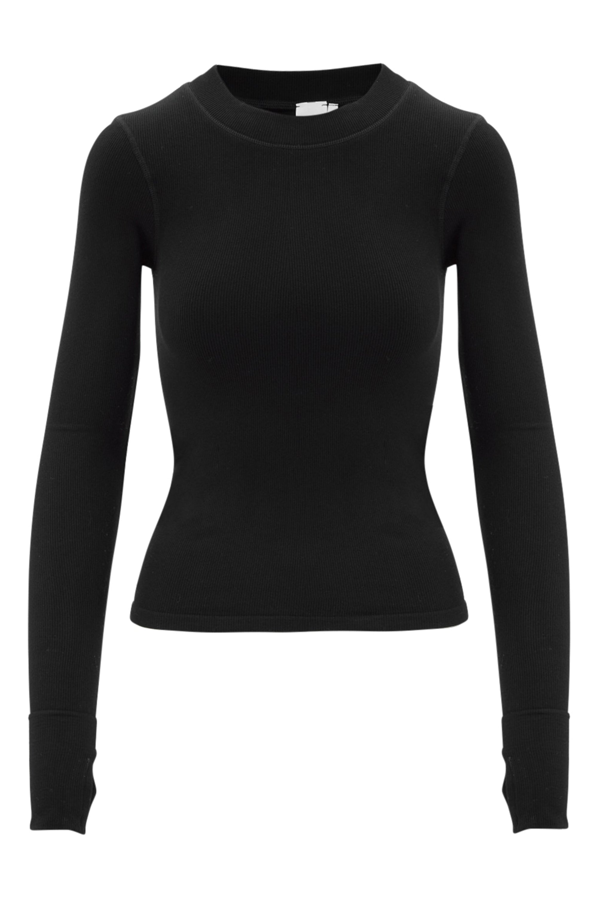 Maia MicroModal Soft Rib Long Sleeve - Black