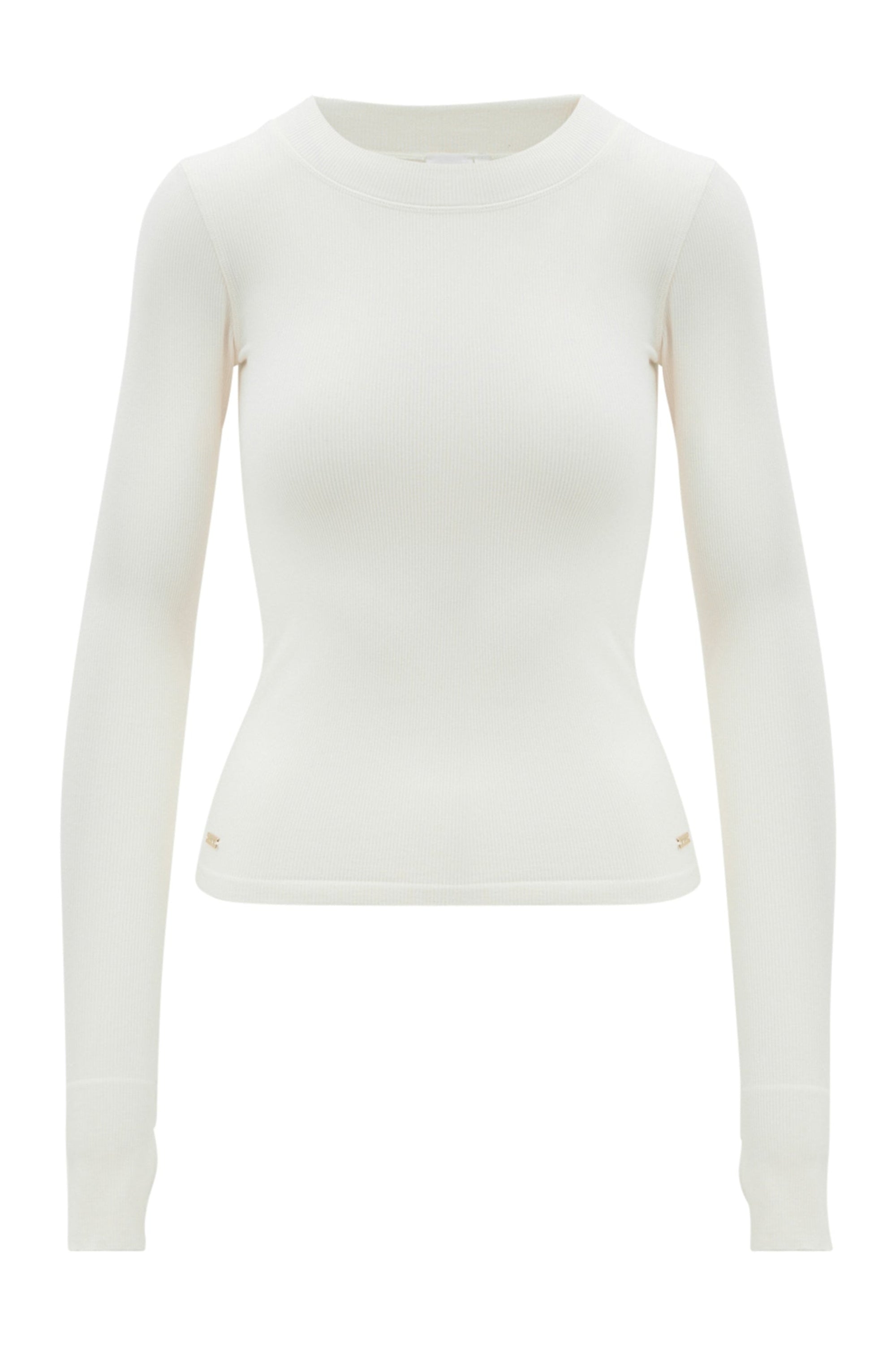 Maia MicroModal Soft Rib Long Sleeve - Off White