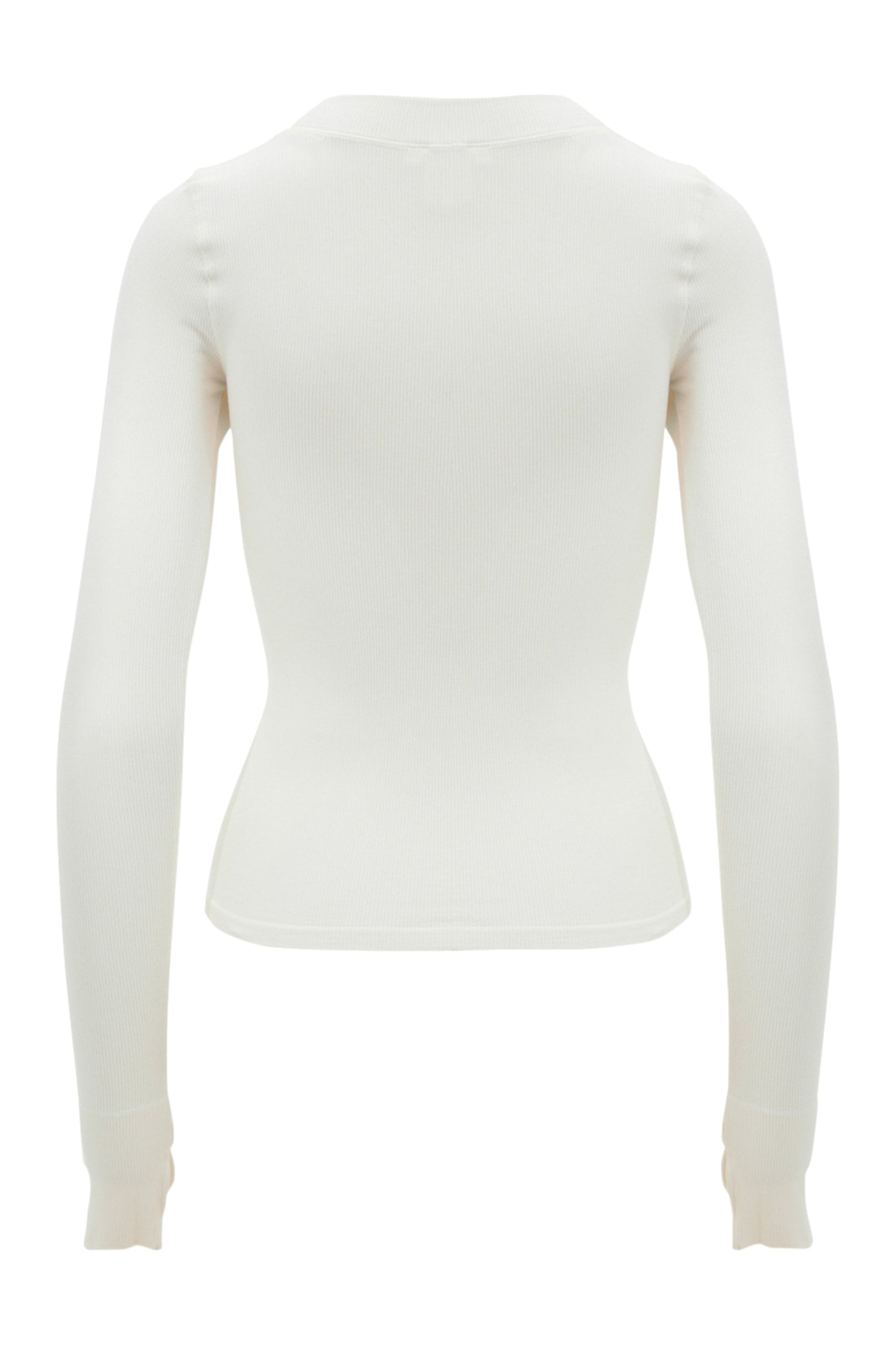 Maia MicroModal Soft Rib Long Sleeve - Off White