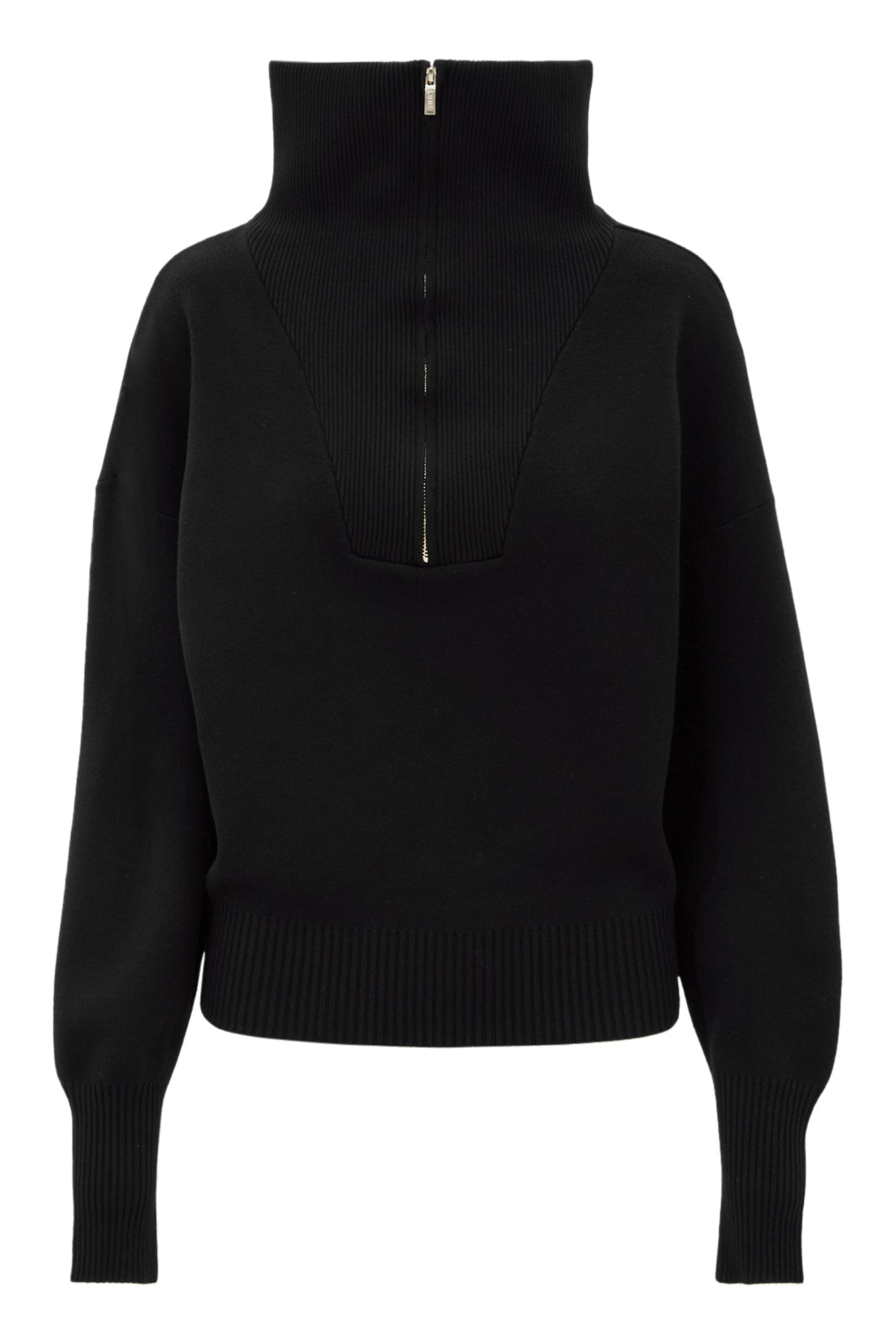 Olly Half-Zip Sweater - Black