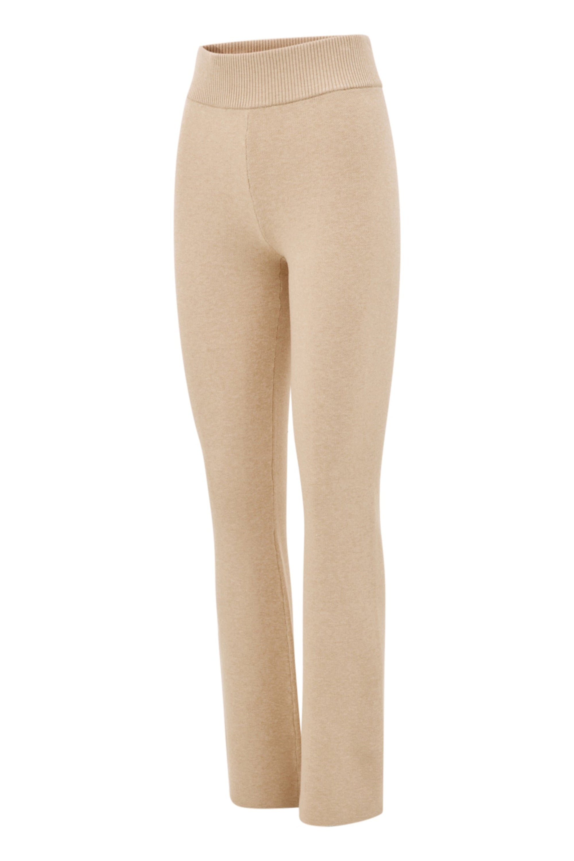 Olly Flared Pants - Beige Melange
