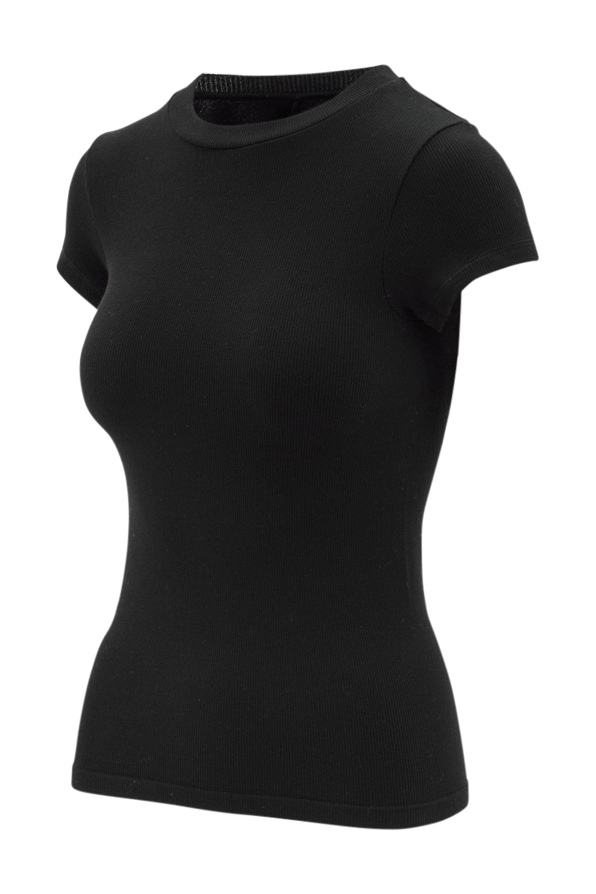 Maia Micromodal Short Sleeve Tee - Black