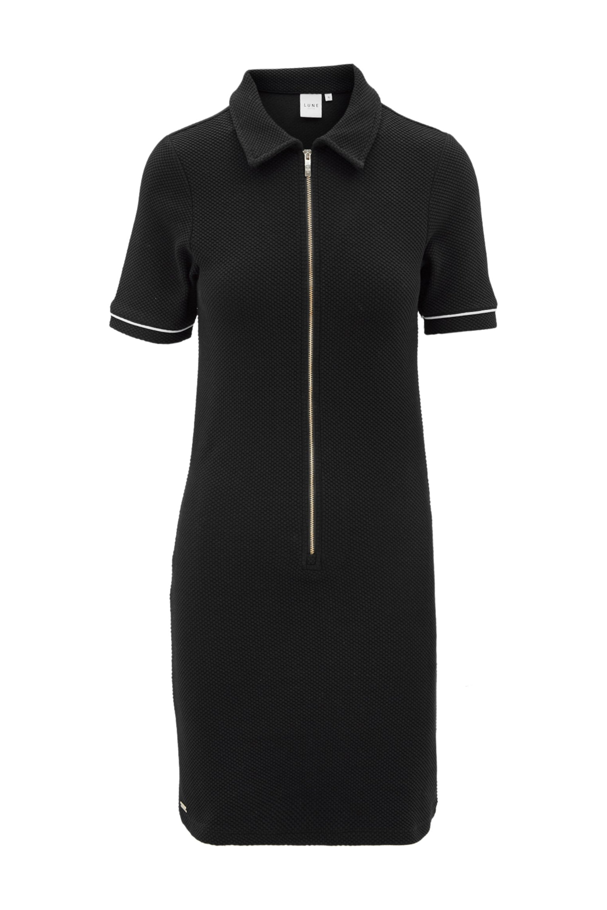 Moon Classic Polo Dress - Black