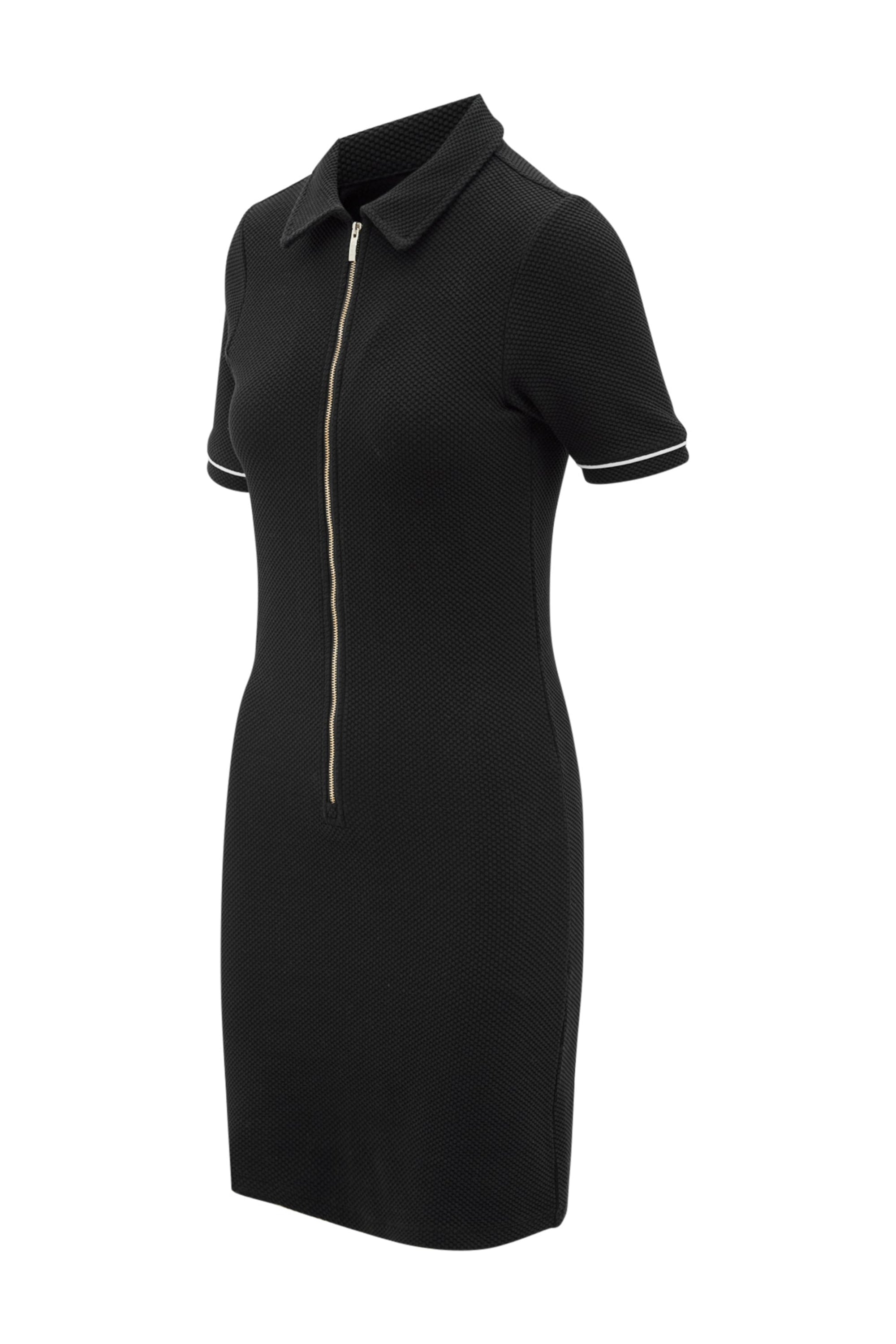 Moon Classic Polo Dress - Black