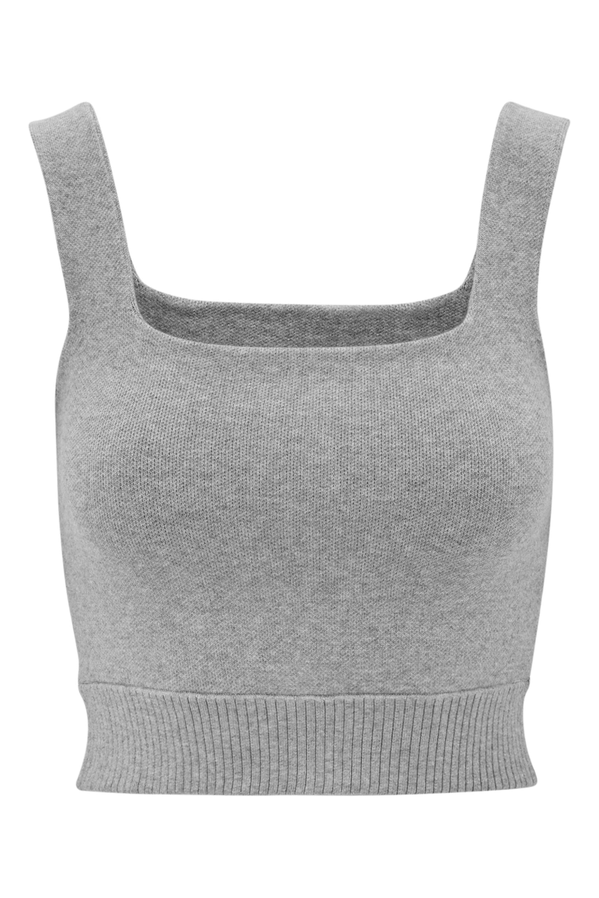 Olly Short Tank - Grey Melange
