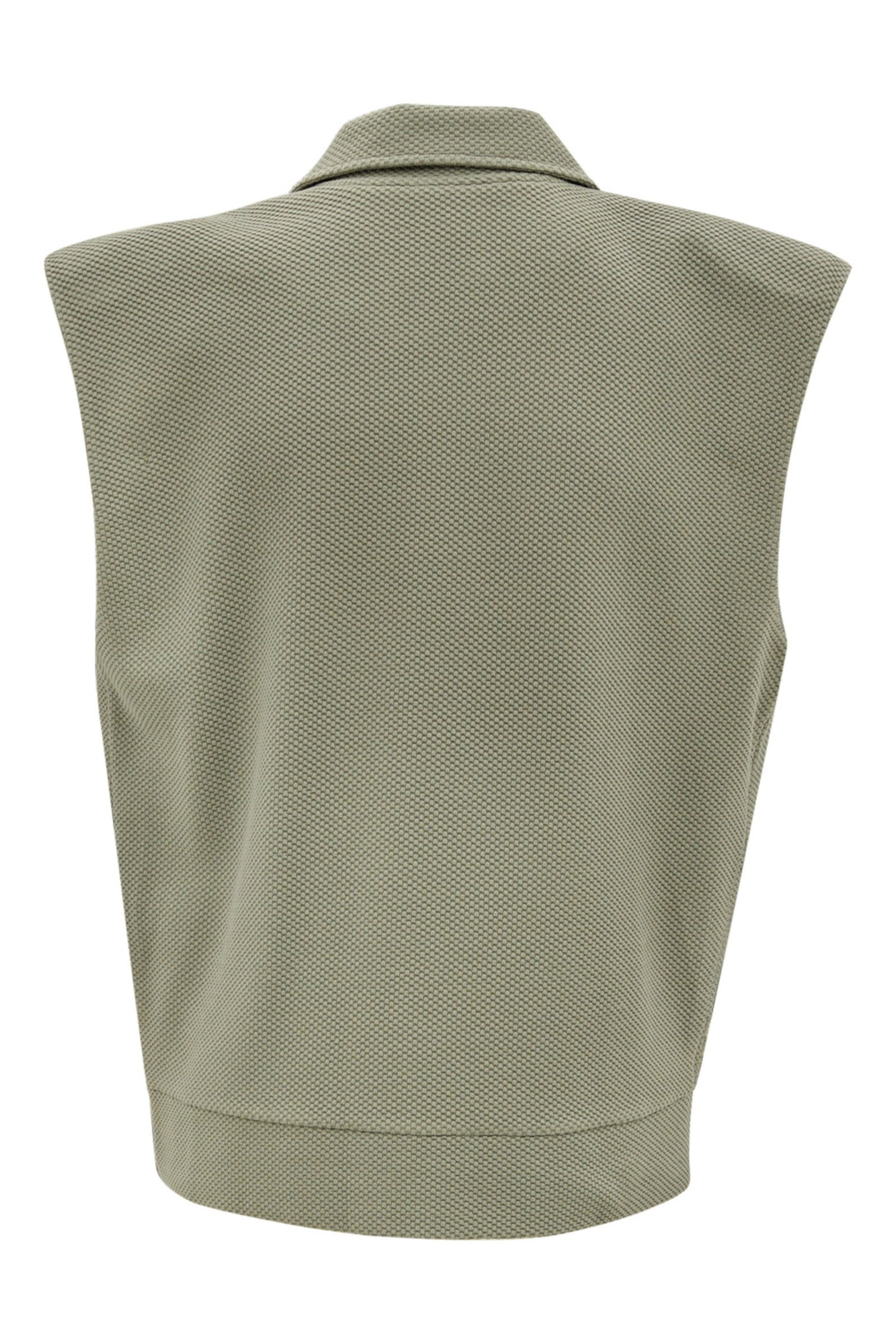 Moon Classic Sleeveless Jacket - Olive