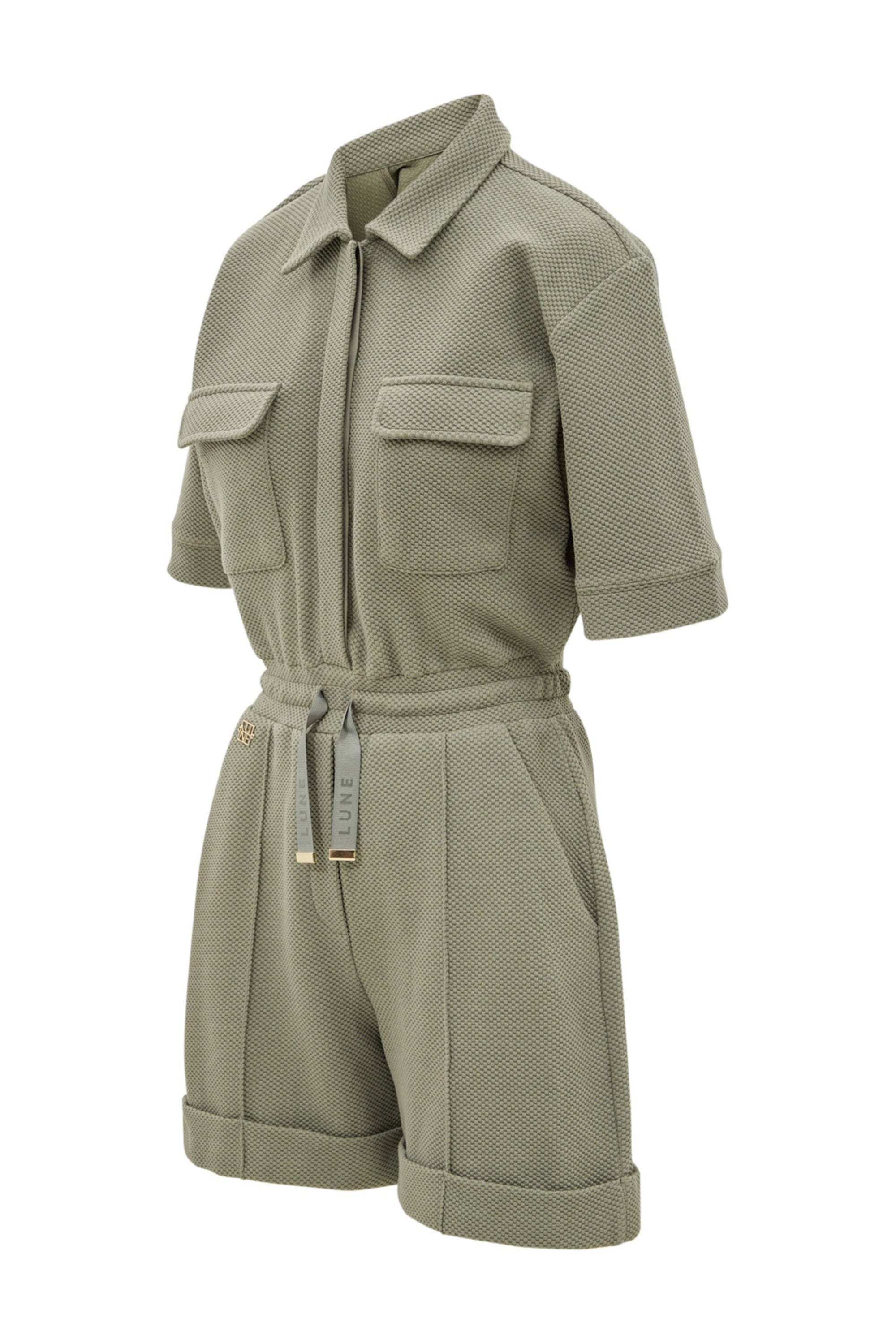 Moon Classic Short Jumpsuit - Olive