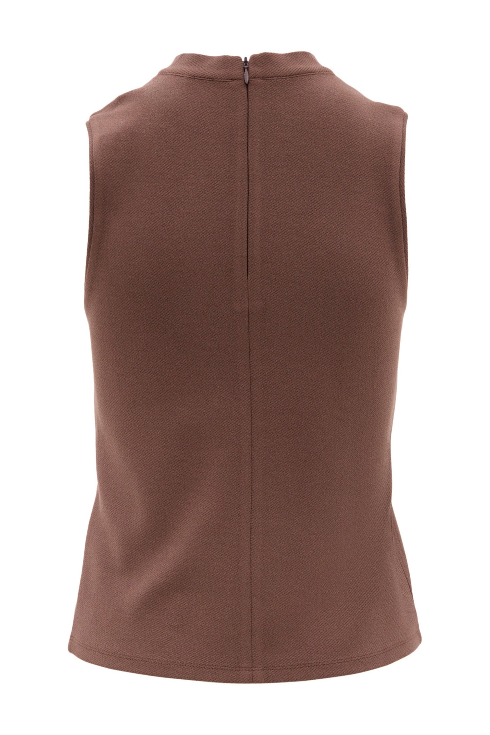 Forest Essential Sleeveless Top - Chocolate