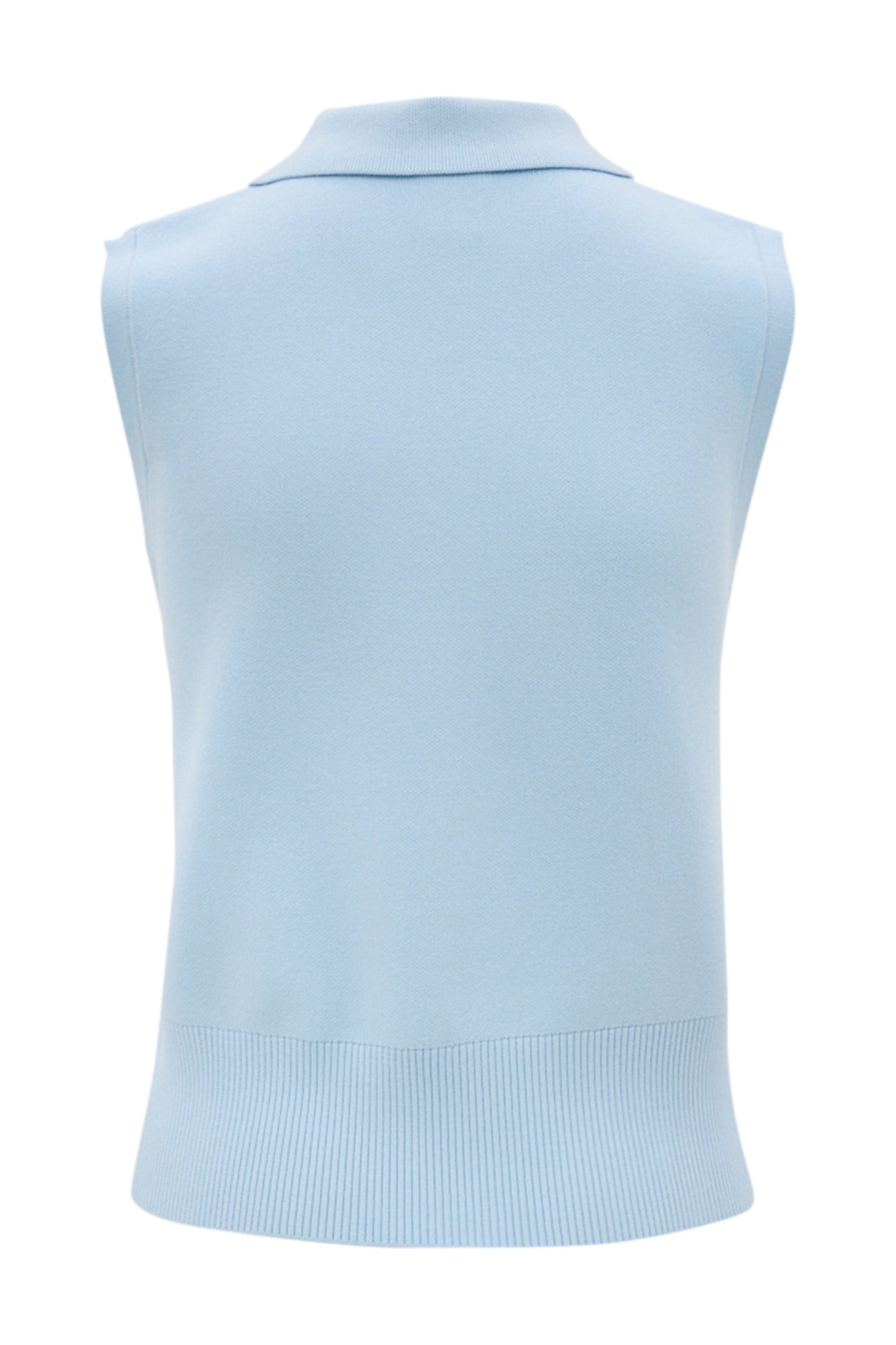 Olly Sleeveless Cardigan - Ice Blue