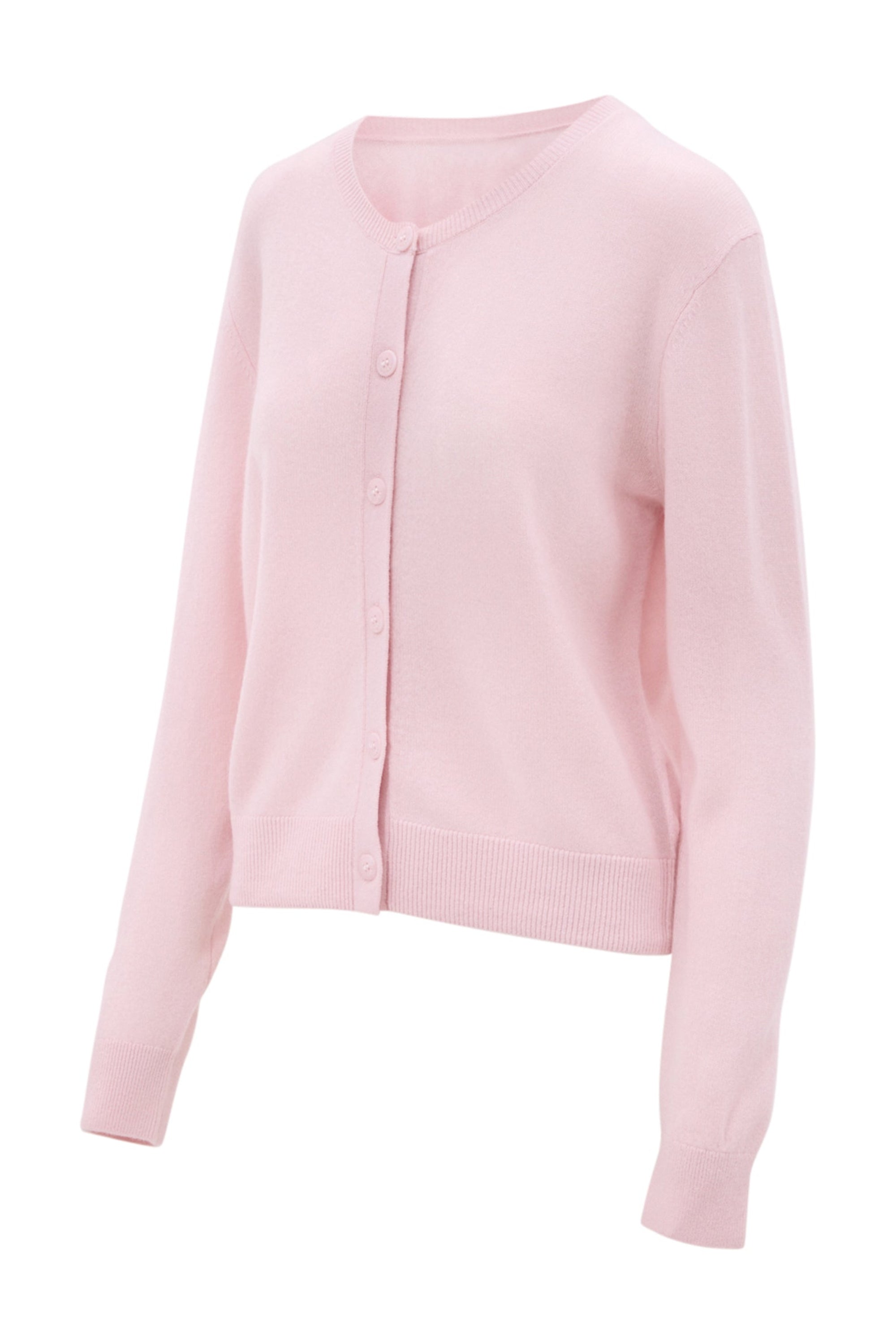 Lana Cashmere Cardigan - Soft Pink