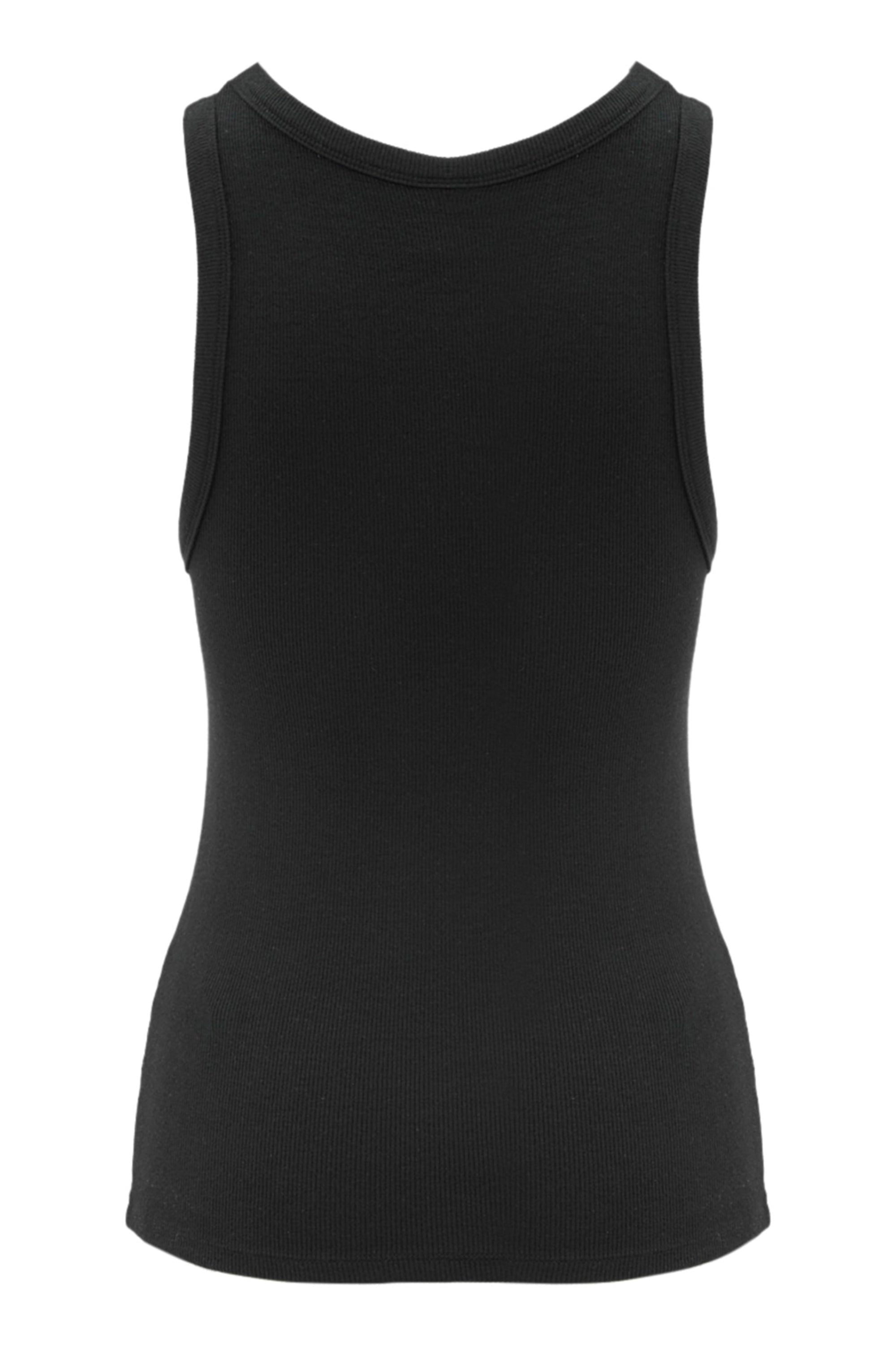 Mila Logo Soft Tank Top - Black