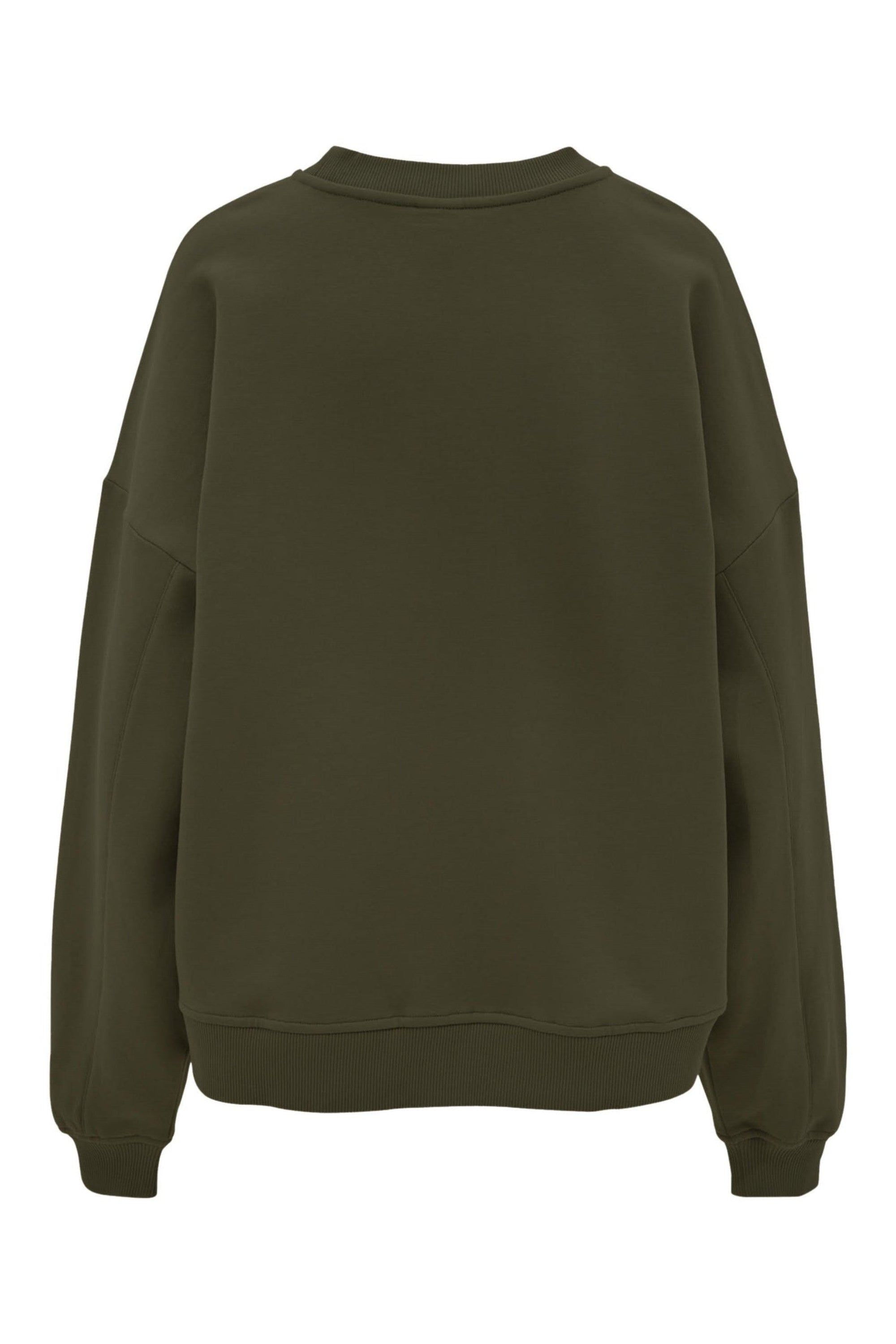 Zany Oversized Sweater - Deep Moss