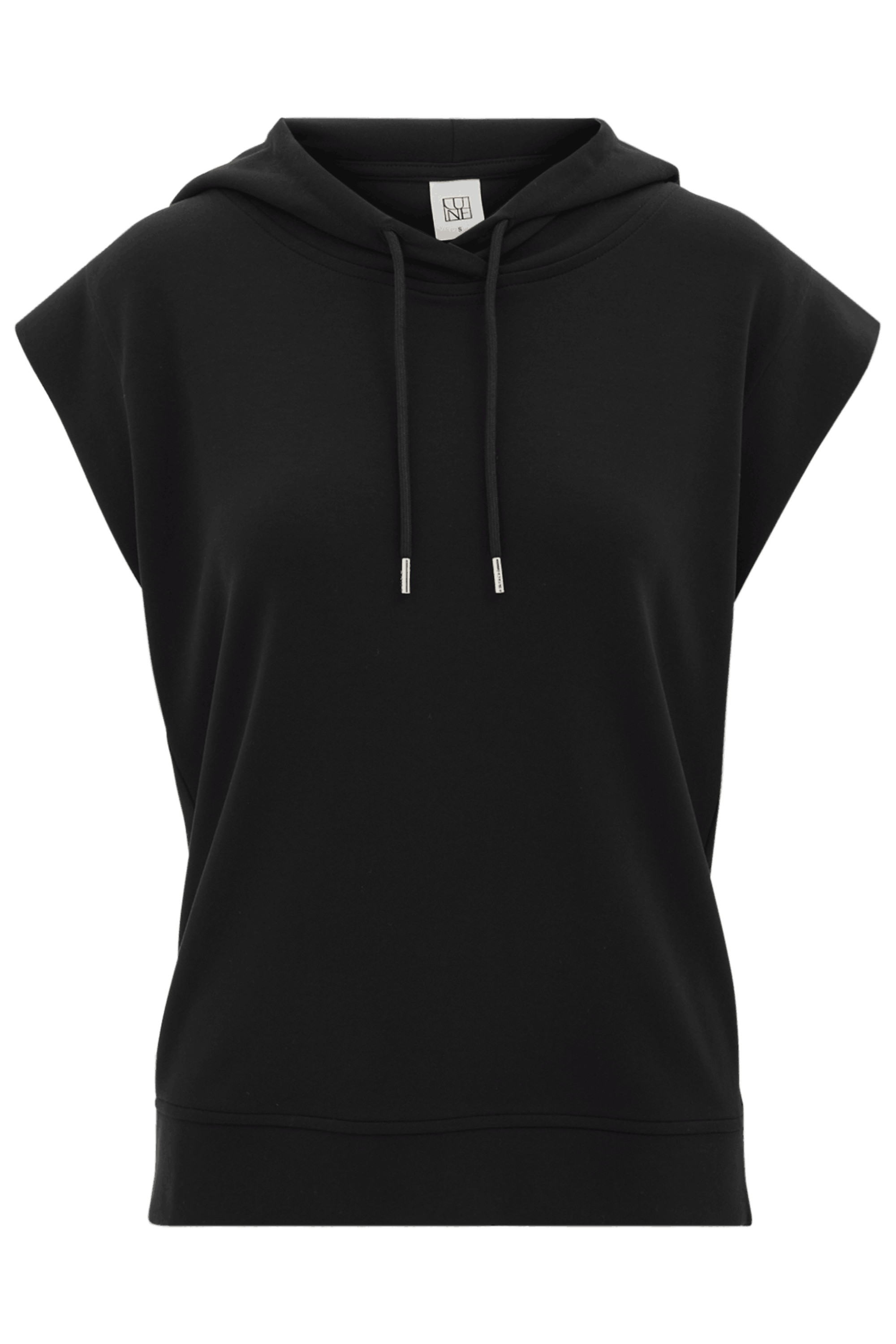 Eva Sleeveless Hoodie - Black