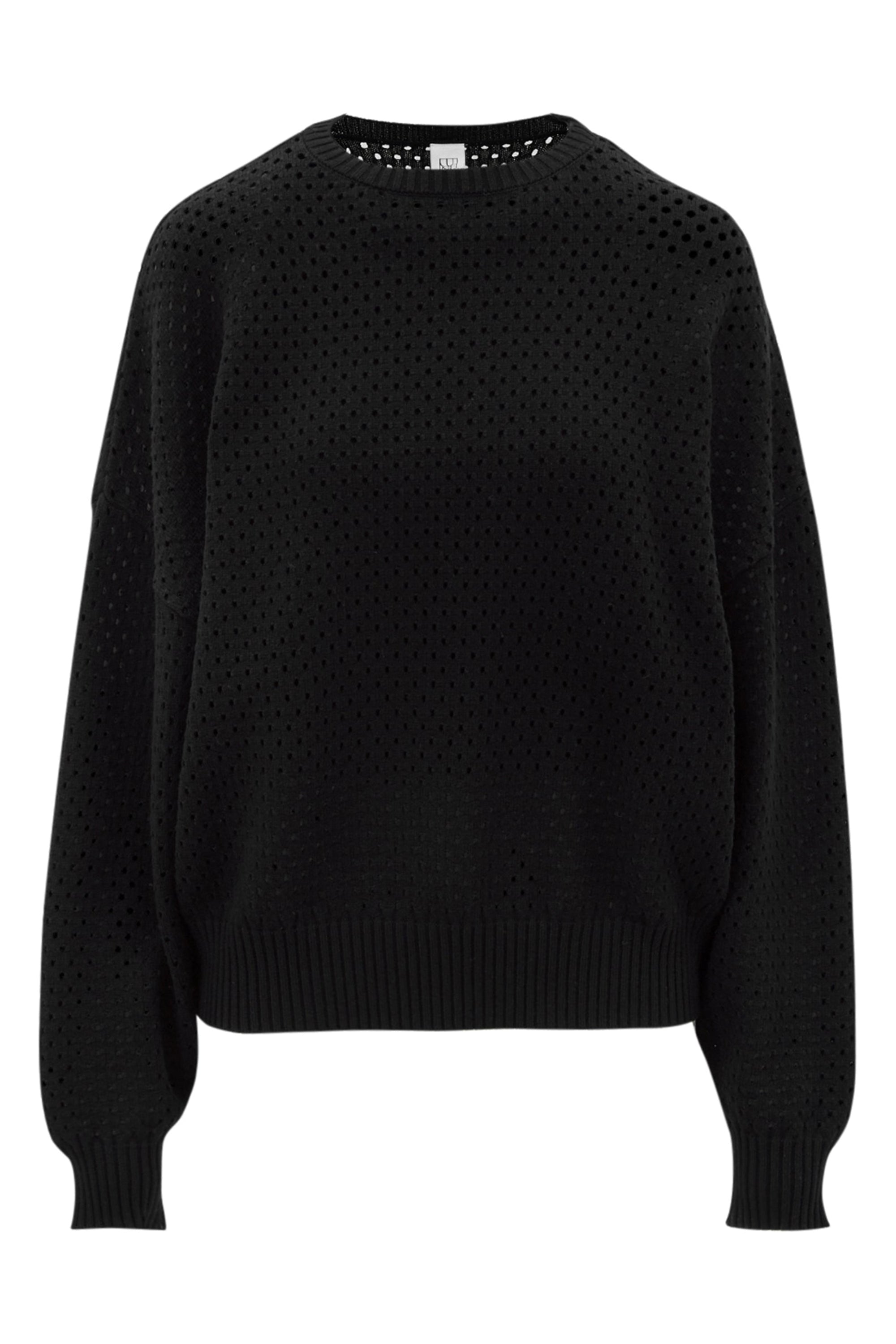 Olly Crochet Sweater - Black