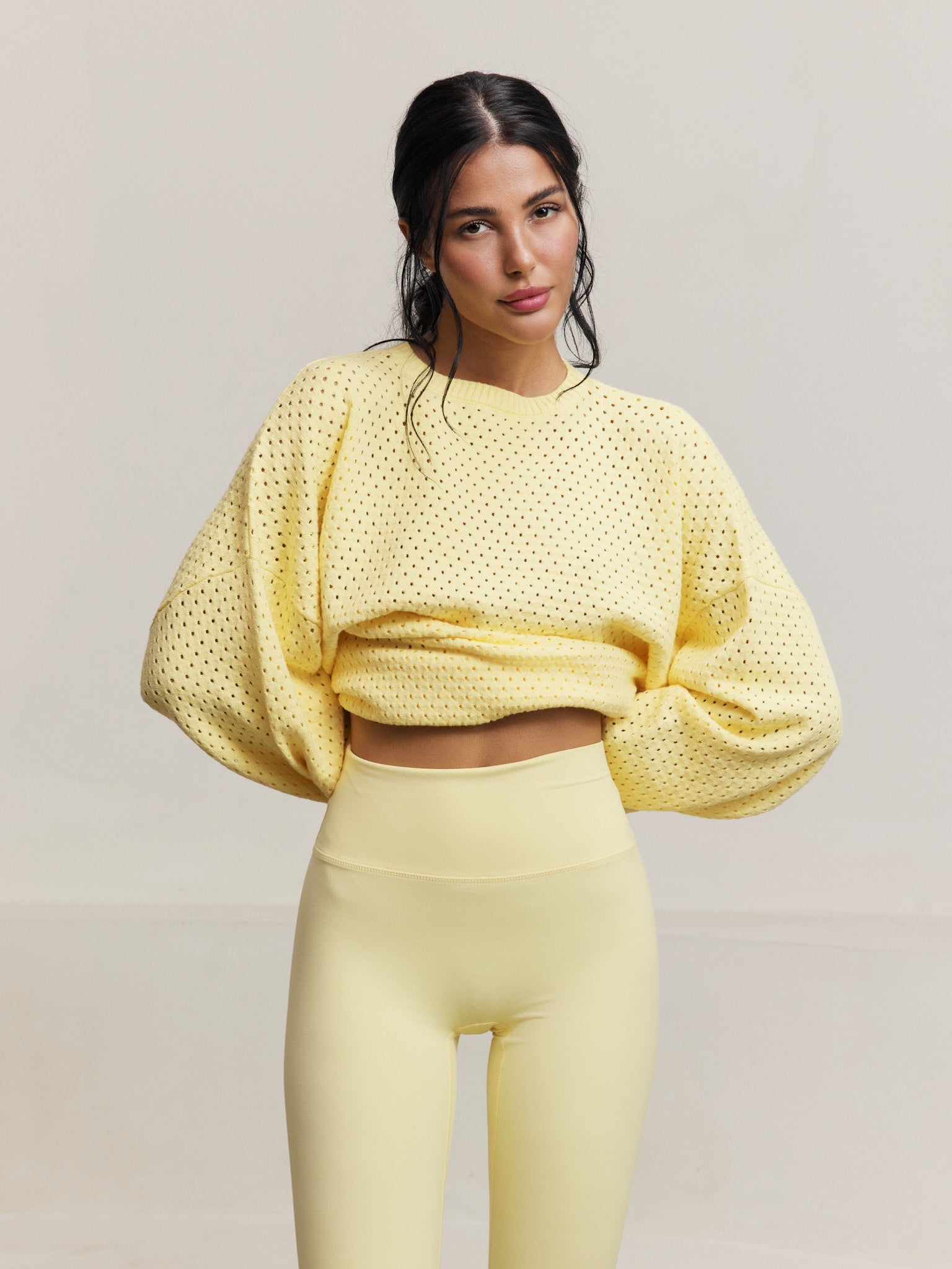 Olly Crochet Sweater - Vanilla