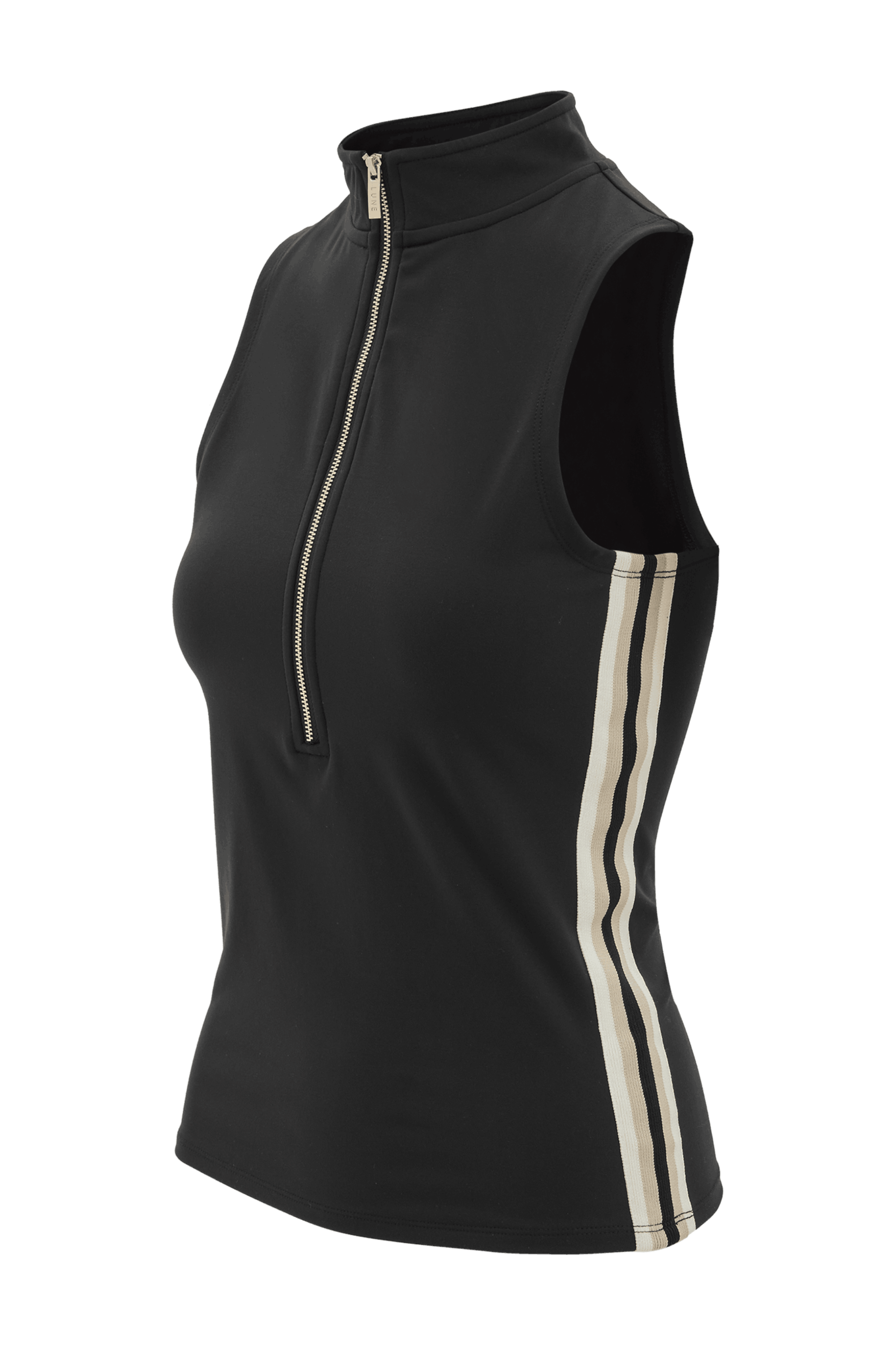 River Lift Sleeveless Polo - Black