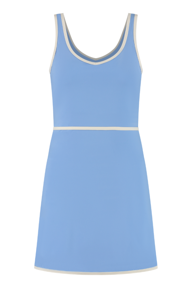 River Lift Allstar V-Neck Dress - Brilliant Blue