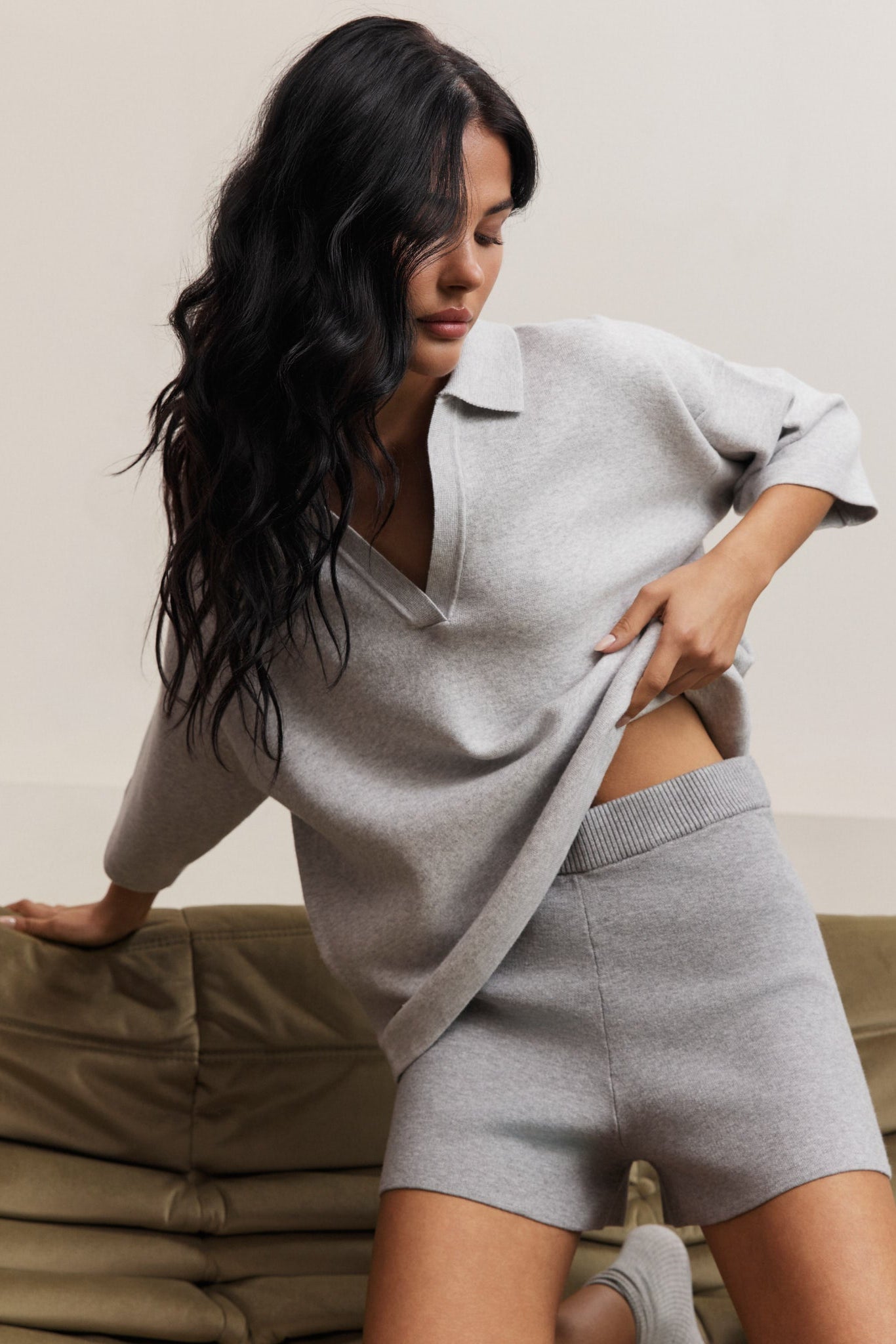 Olly Shorts - Grey Melange