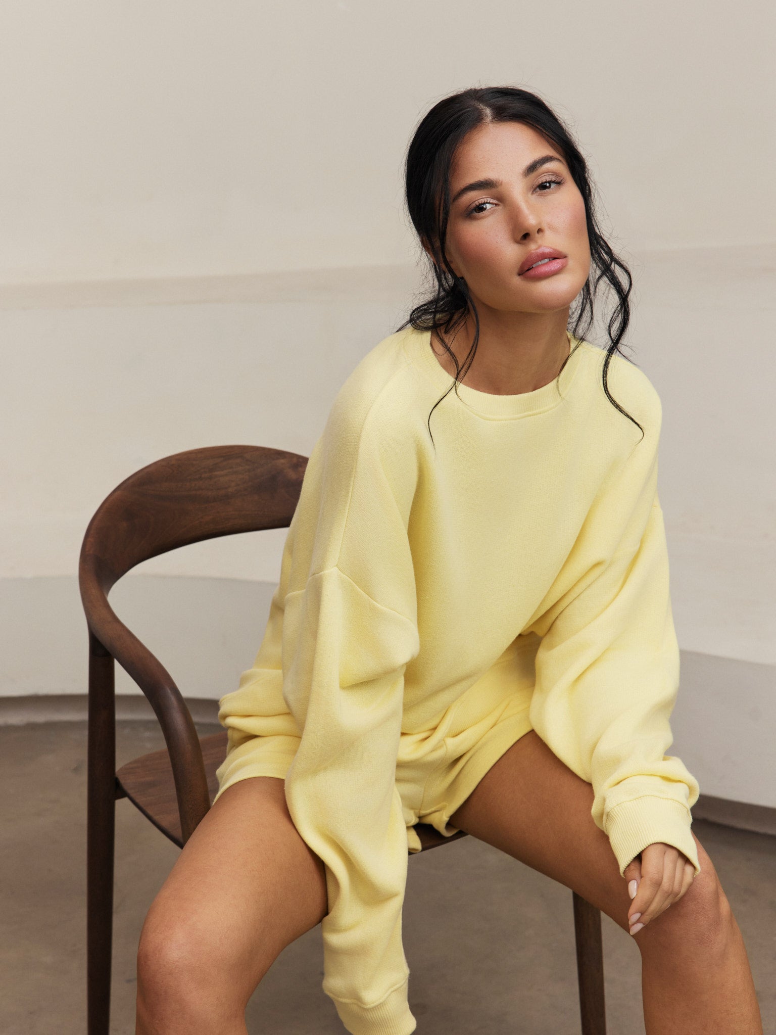 Amelia Crewneck Sweatshirt - Vanilla