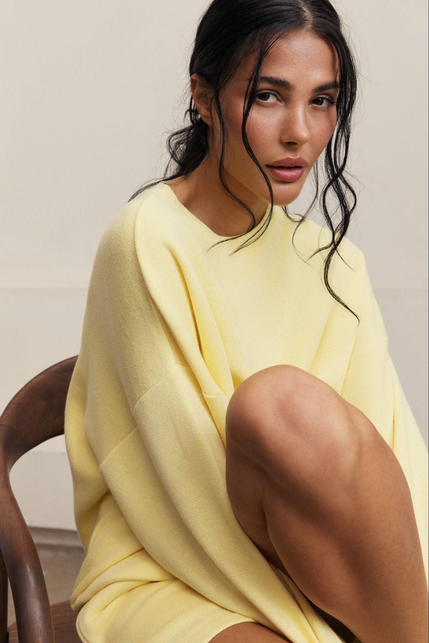Amelia Crewneck Sweatshirt - Vanilla