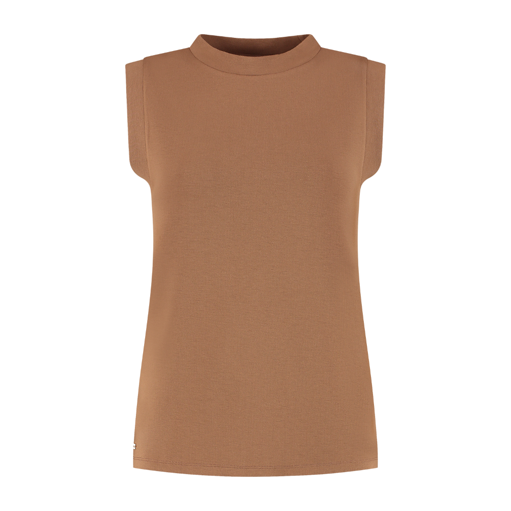 Eva Sleeveless Top - Toffee