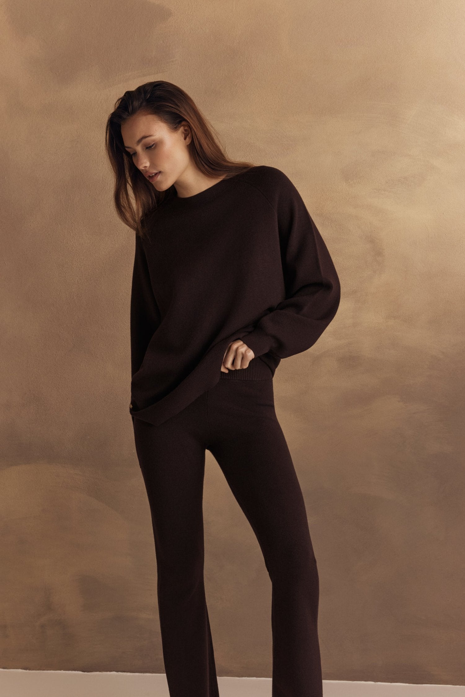 Olly Kick Flared Pants - Dark Espresso