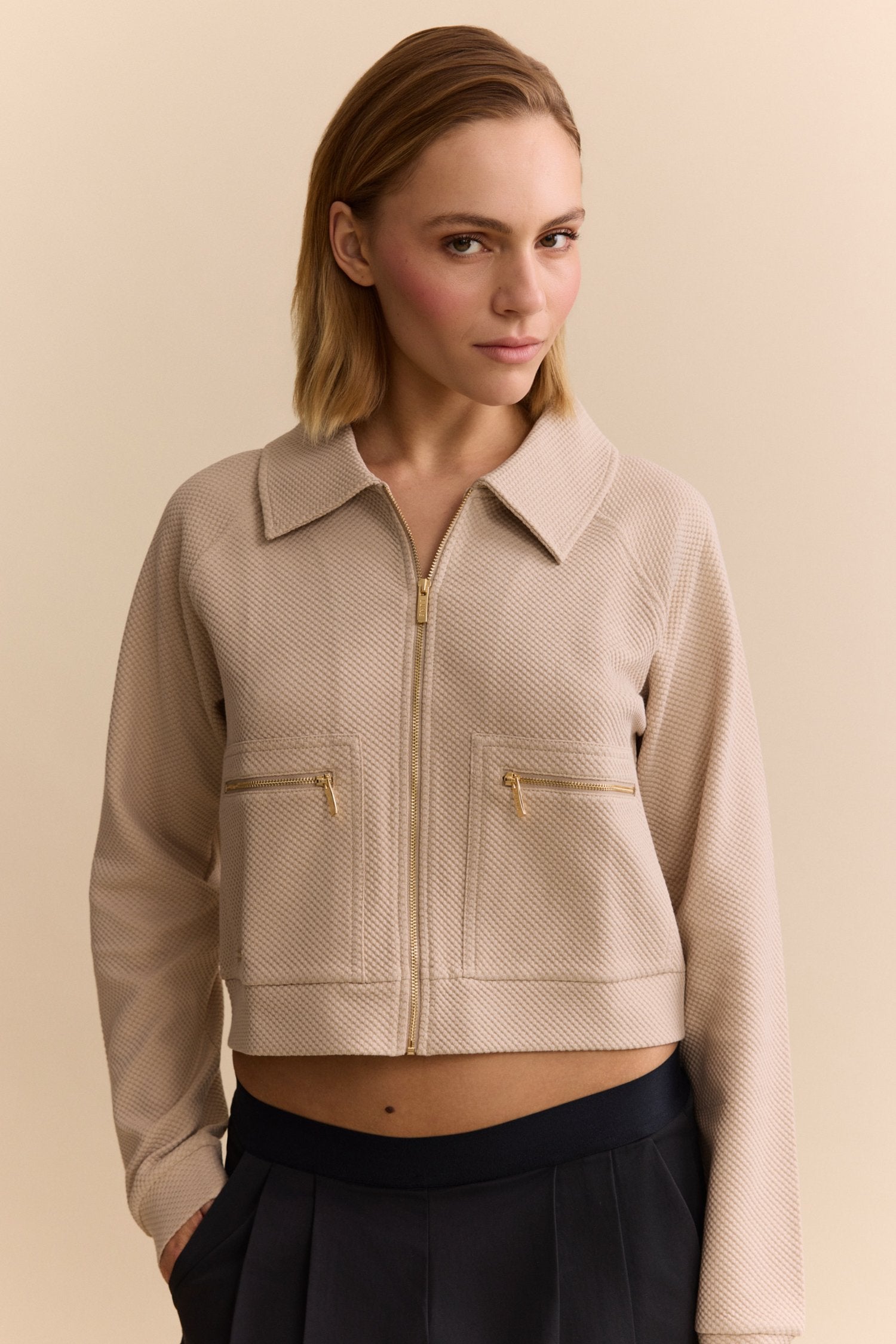 Moon Short Jacket - Feather Grey