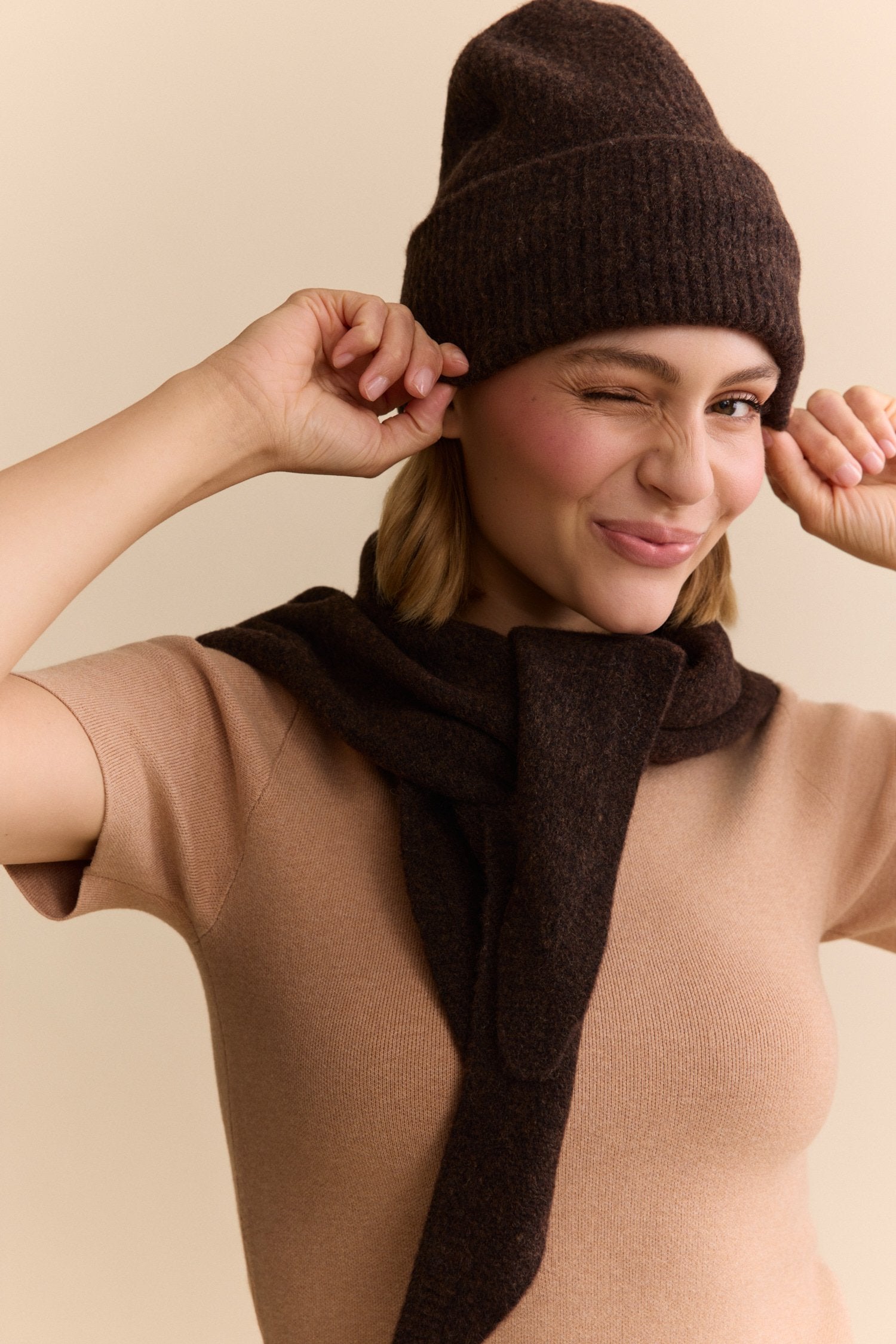 Bea Beanie - Dark Espresso