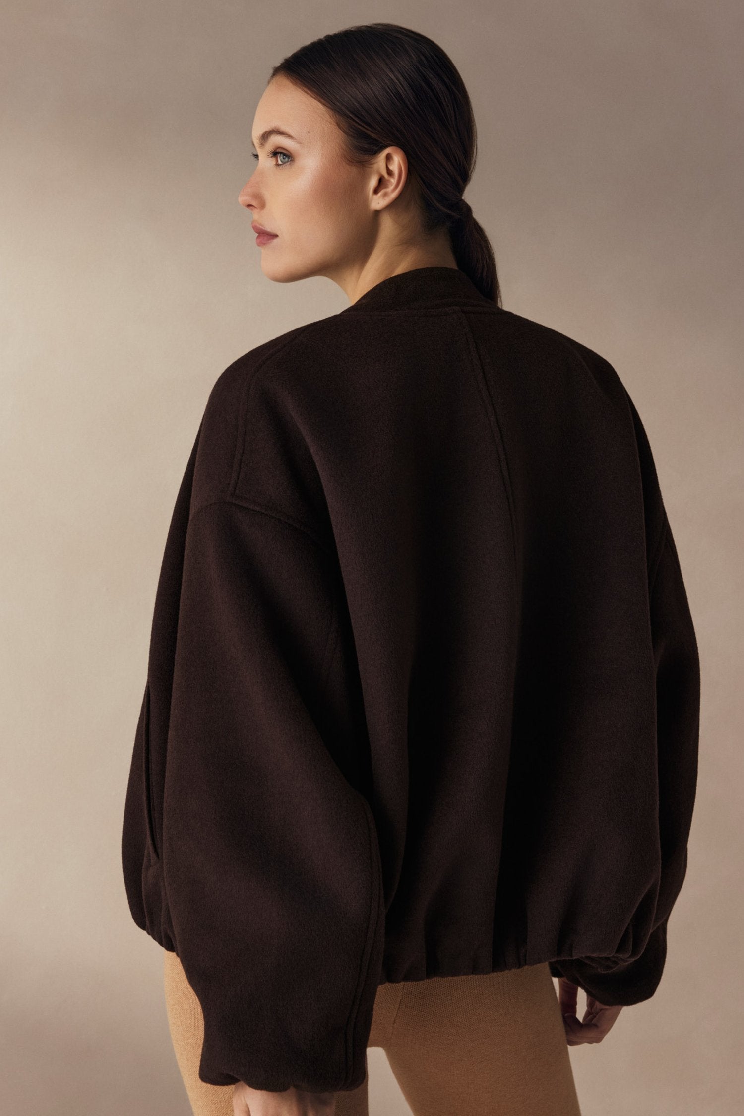 Jim Oversized Bomber - Dark Espresso