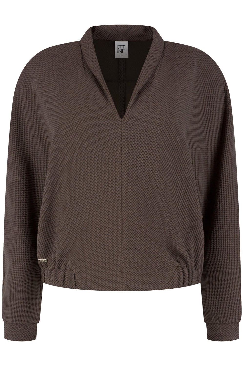 Moon V-Neck Blouse - Light Espresso