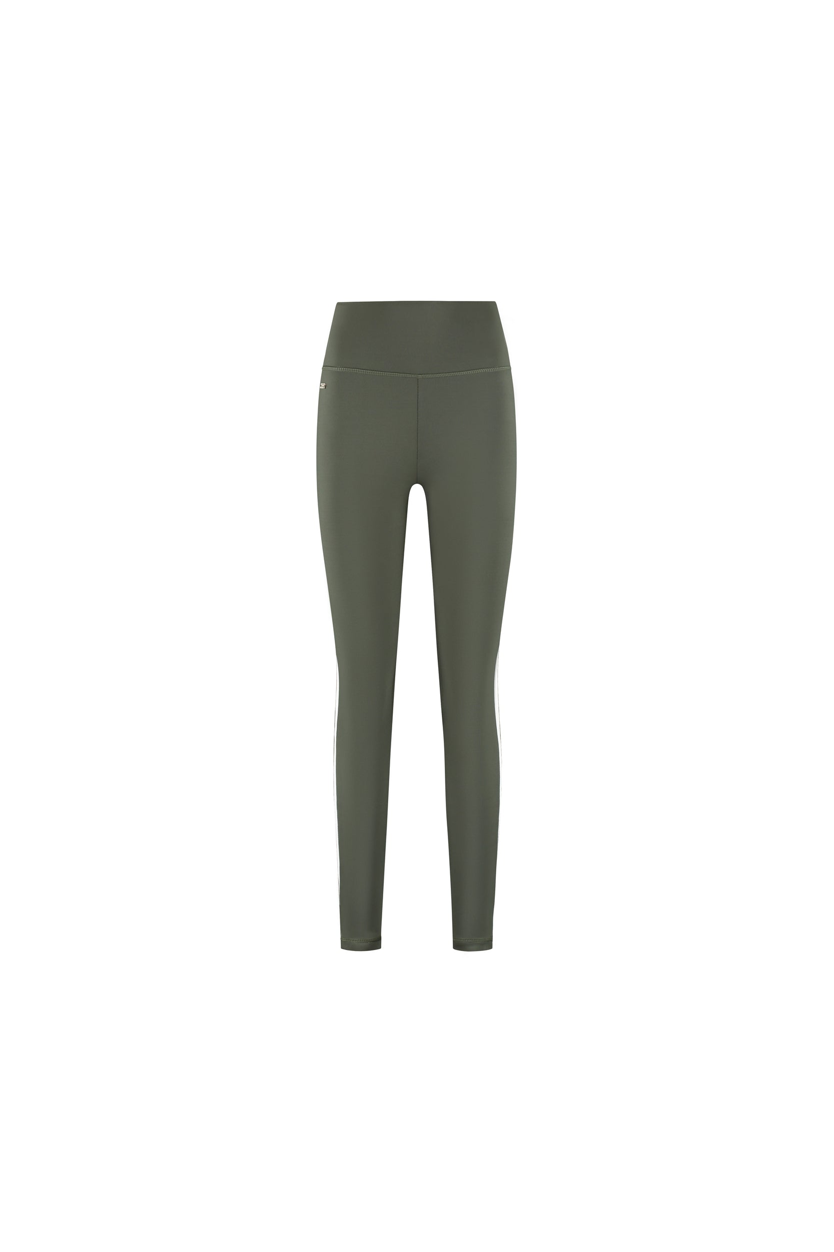 Sienna Shape Striped Leggings - Deep Moss