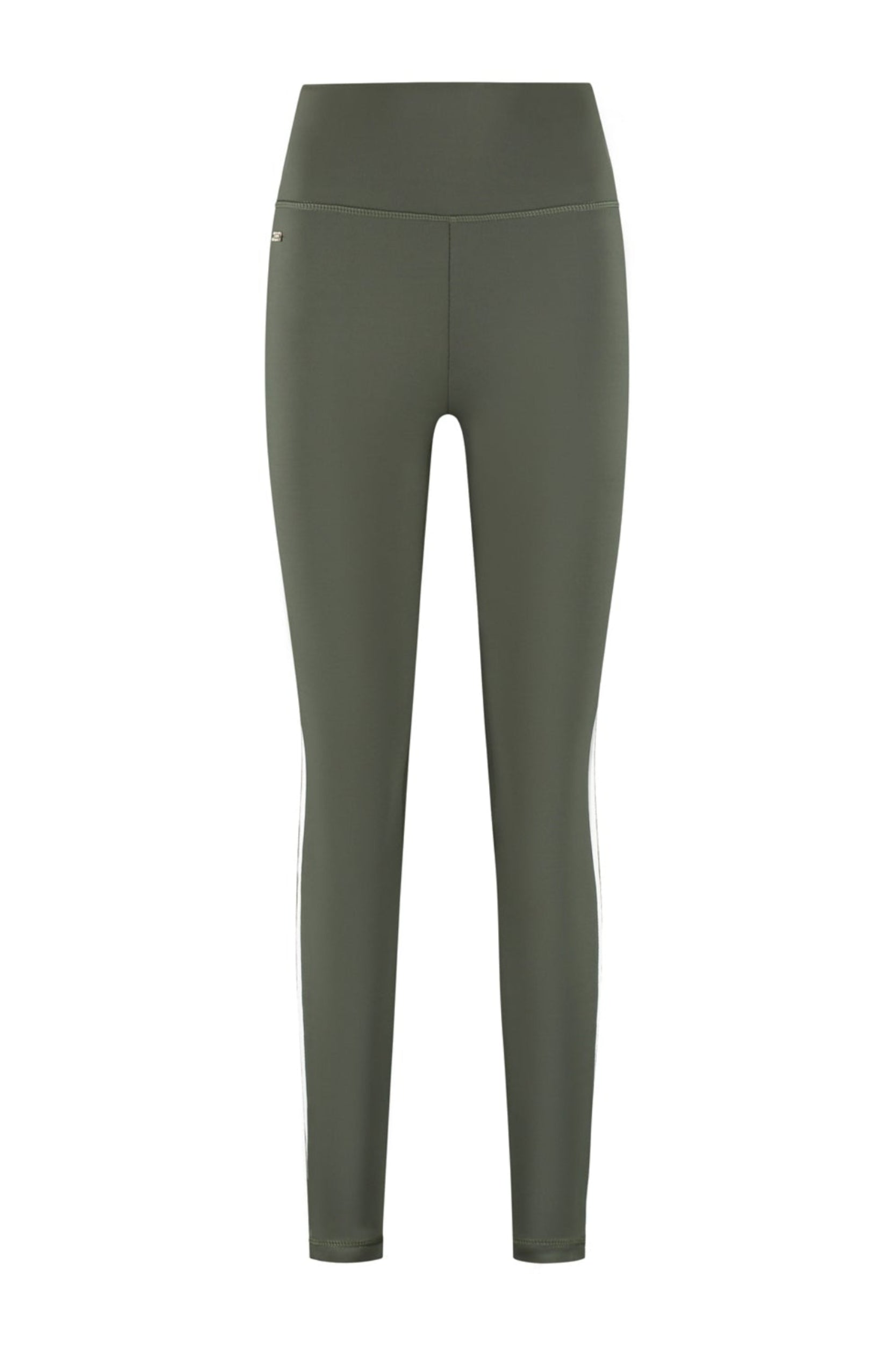 Sienna Shape Striped Leggings - Deep Moss