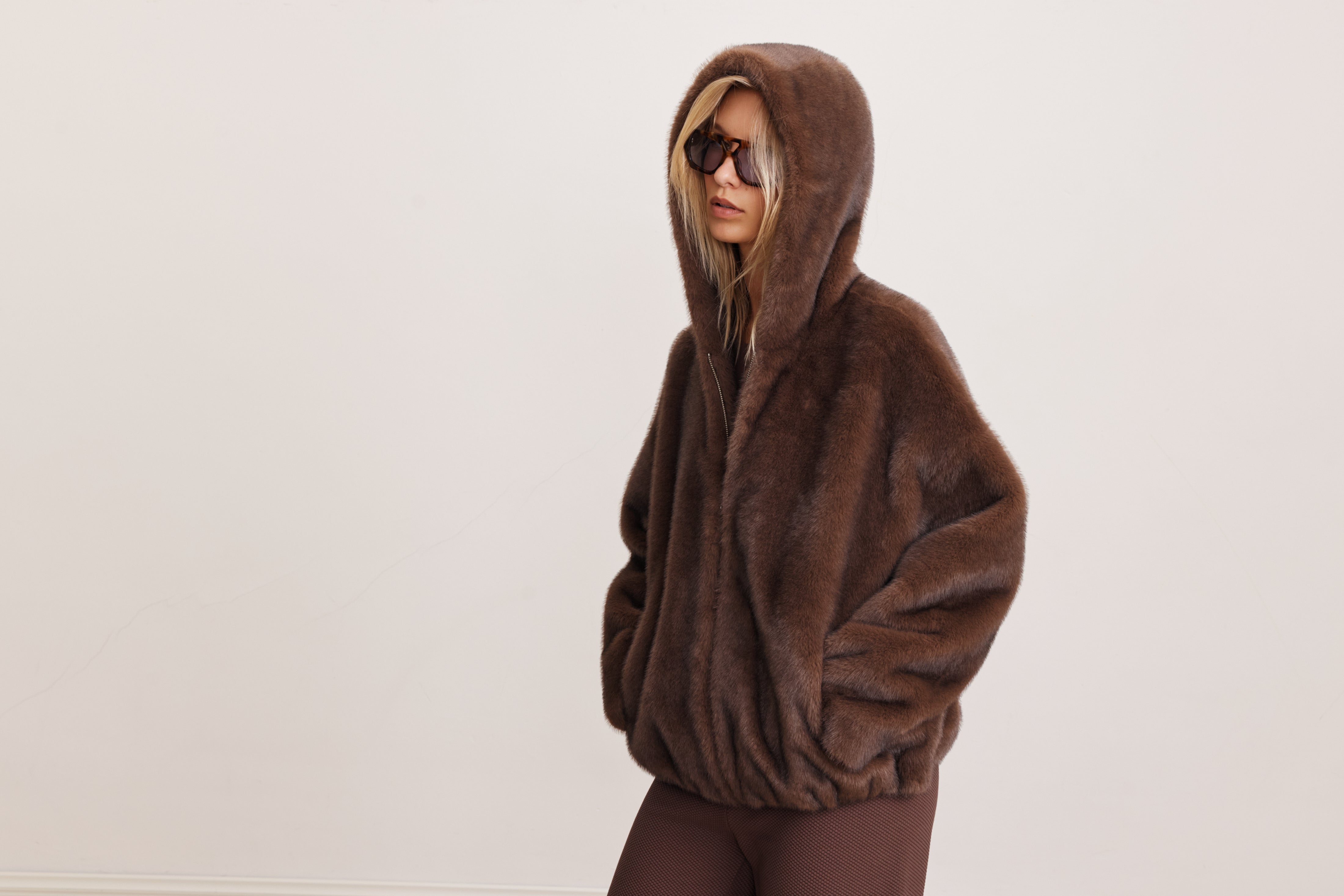 Valerie Hooded Jacket - Chocolate