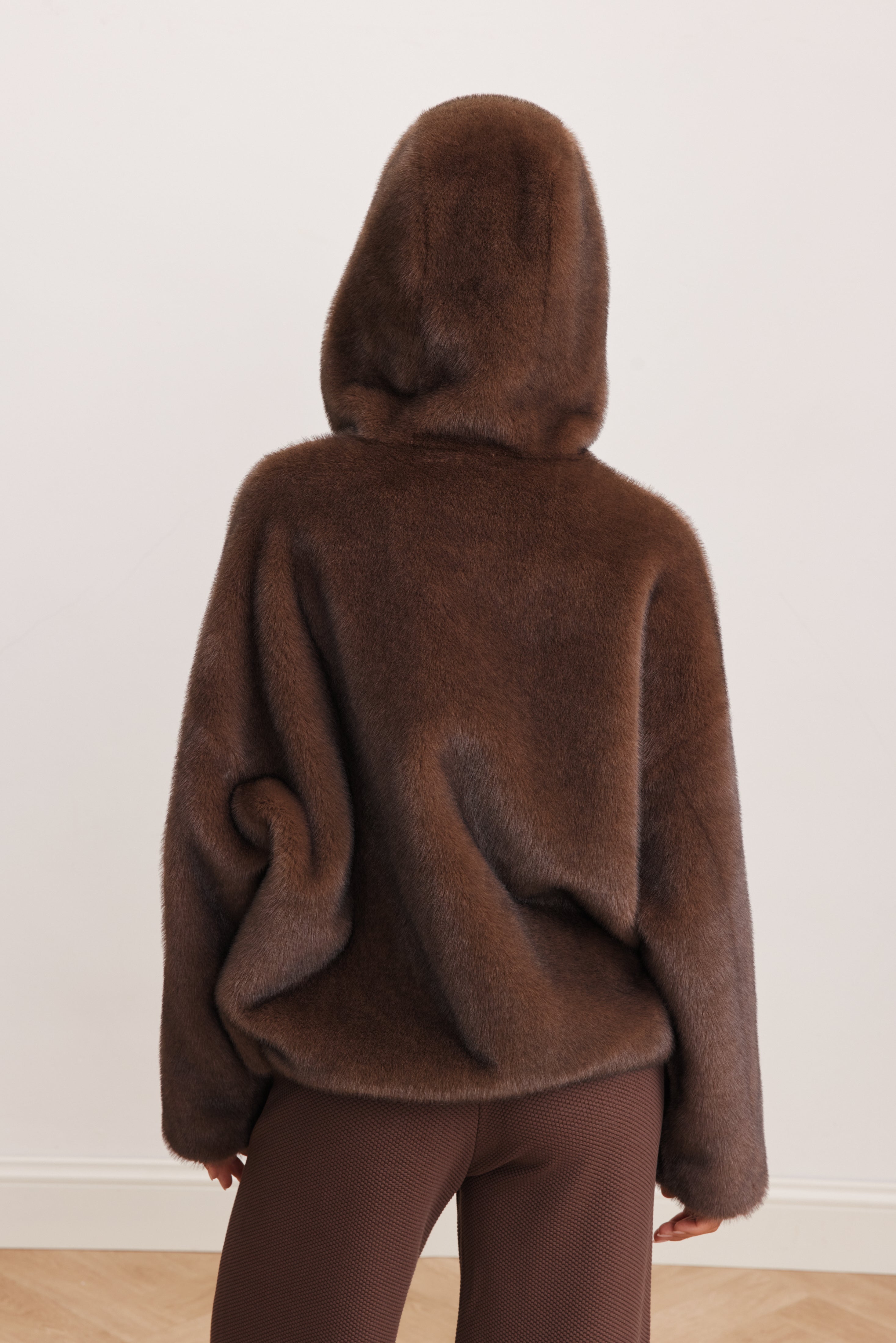 Valerie Hooded Jacket - Chocolate