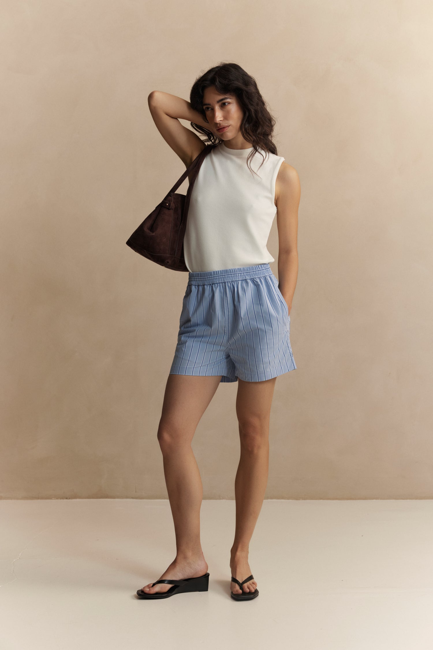 Jada Striped Short - Brilliant Blue