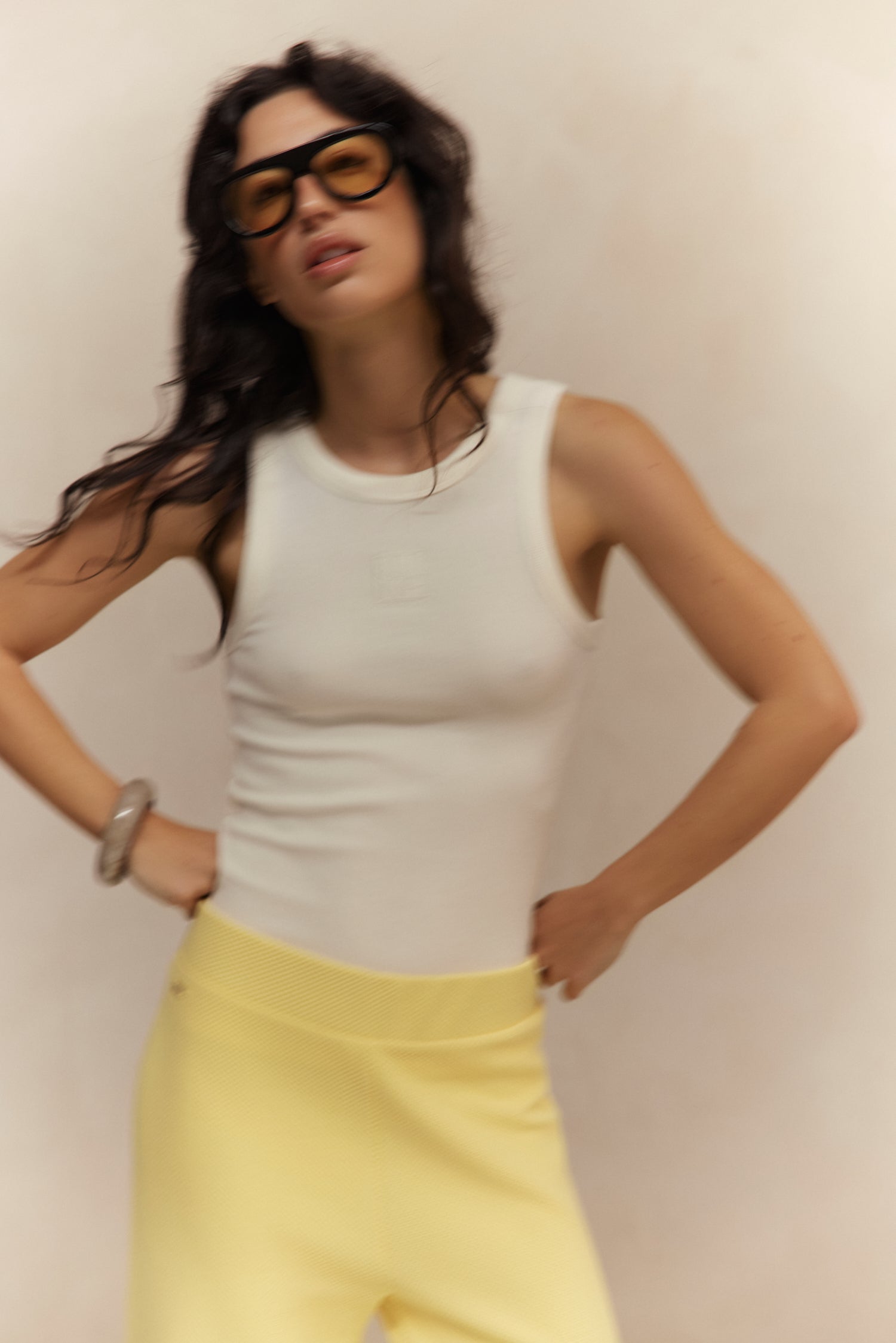 Mila Logo Soft Tank Top - Marshmellow