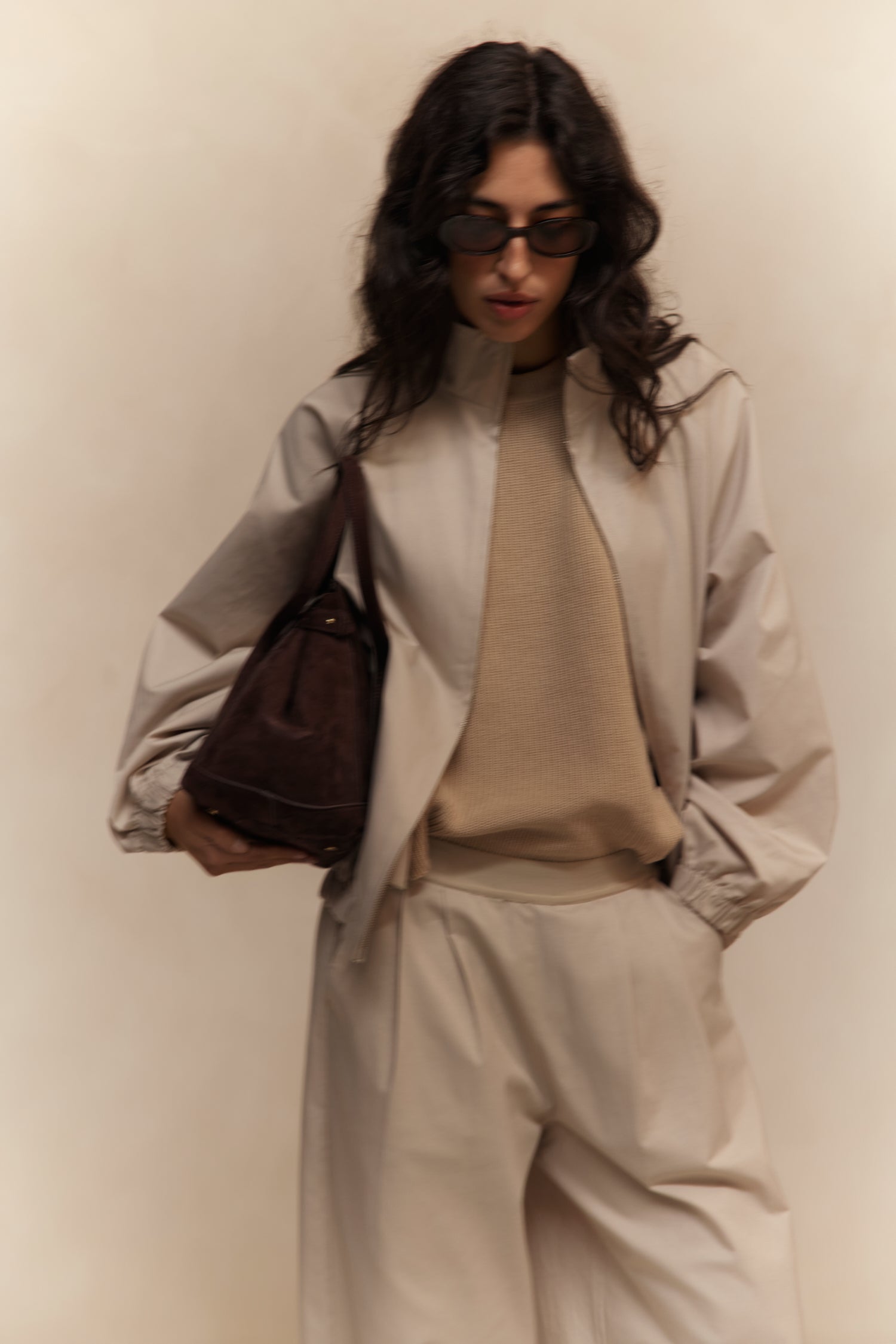 Norah Wide Leg Pant - Beige