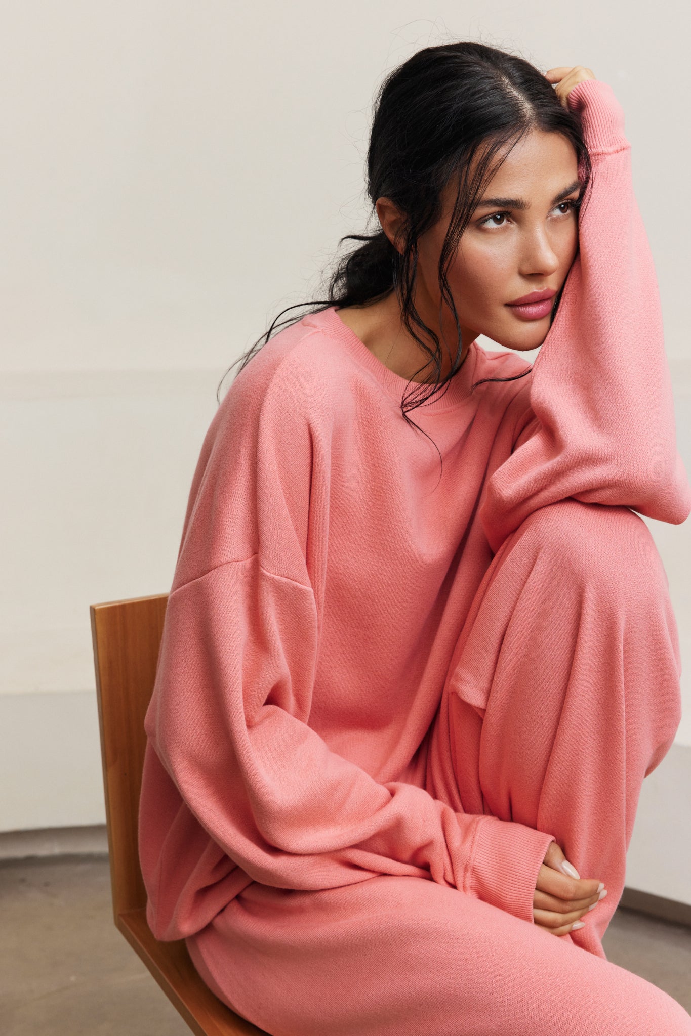 Amelia Crewneck Sweatshirt - Grapefruit