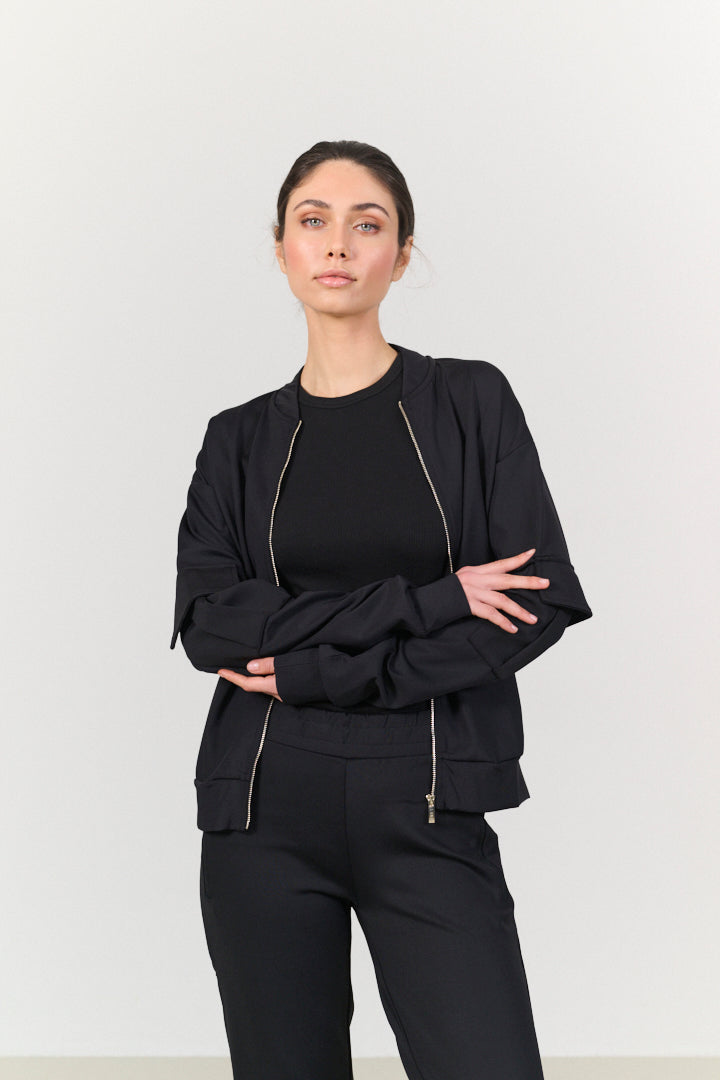 Kenny tech-jersey jacket - Black