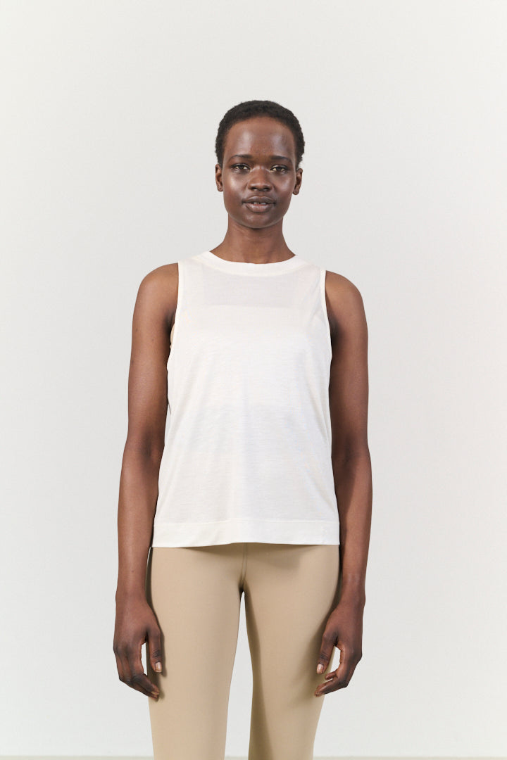 Stevie wide fit tank top - Marshmellow