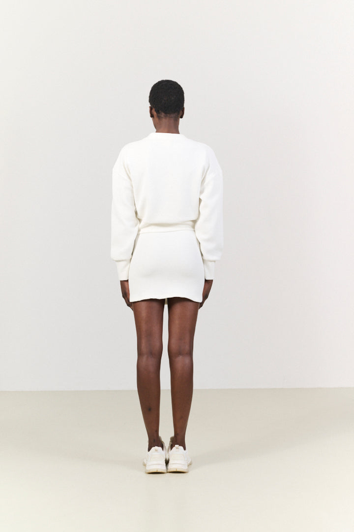 Moon cropped sweat - Marshmellow