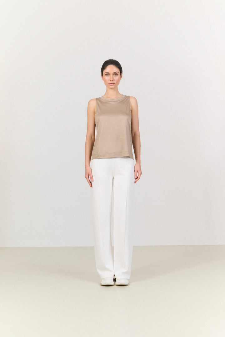 Stevie wide fit tank top - Dune