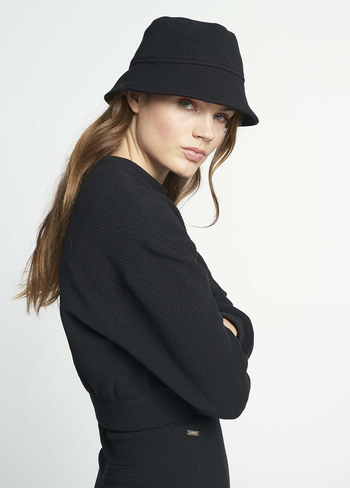 Moon Cropped Sweat - Black