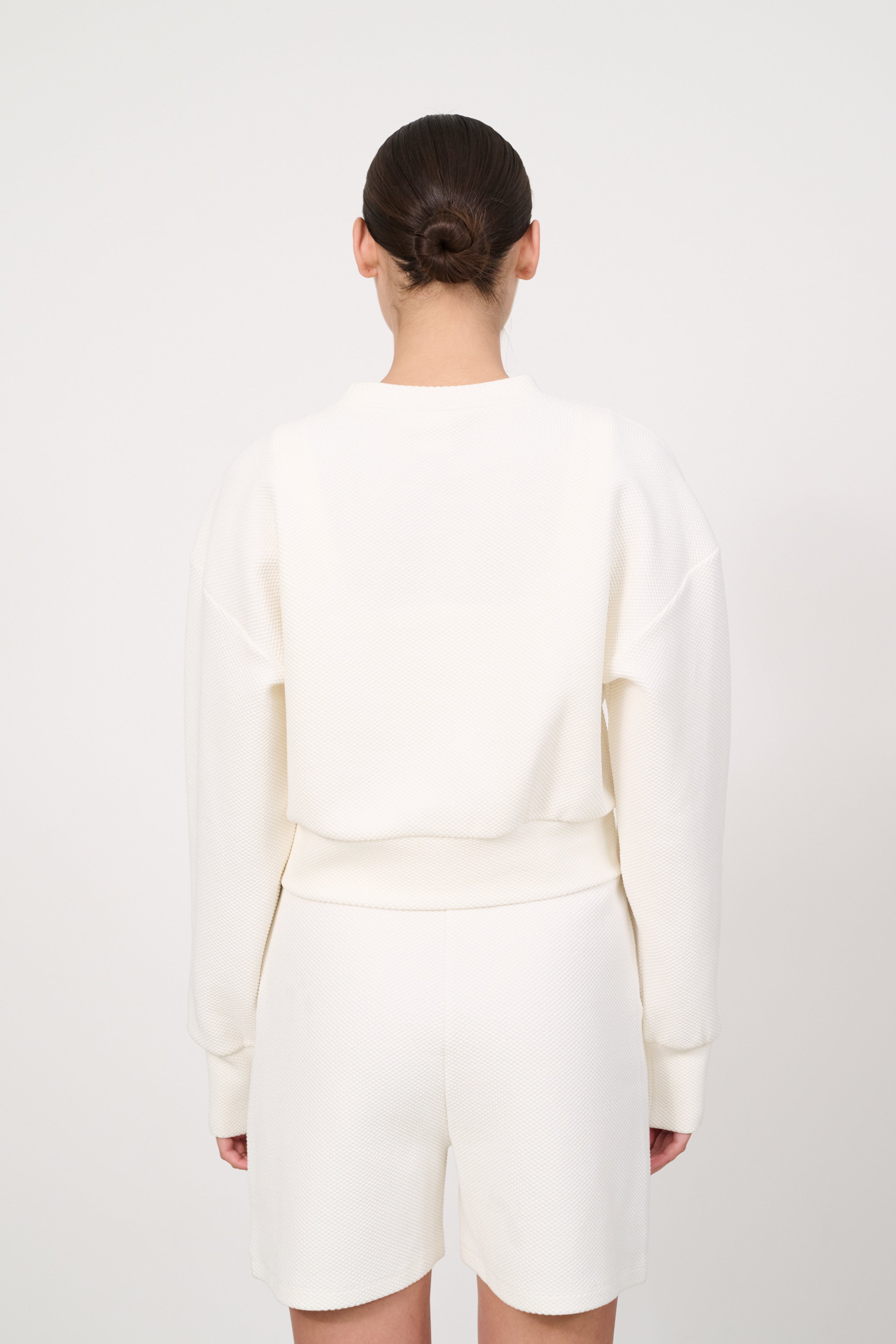 Moon cropped sweat - Marshmellow