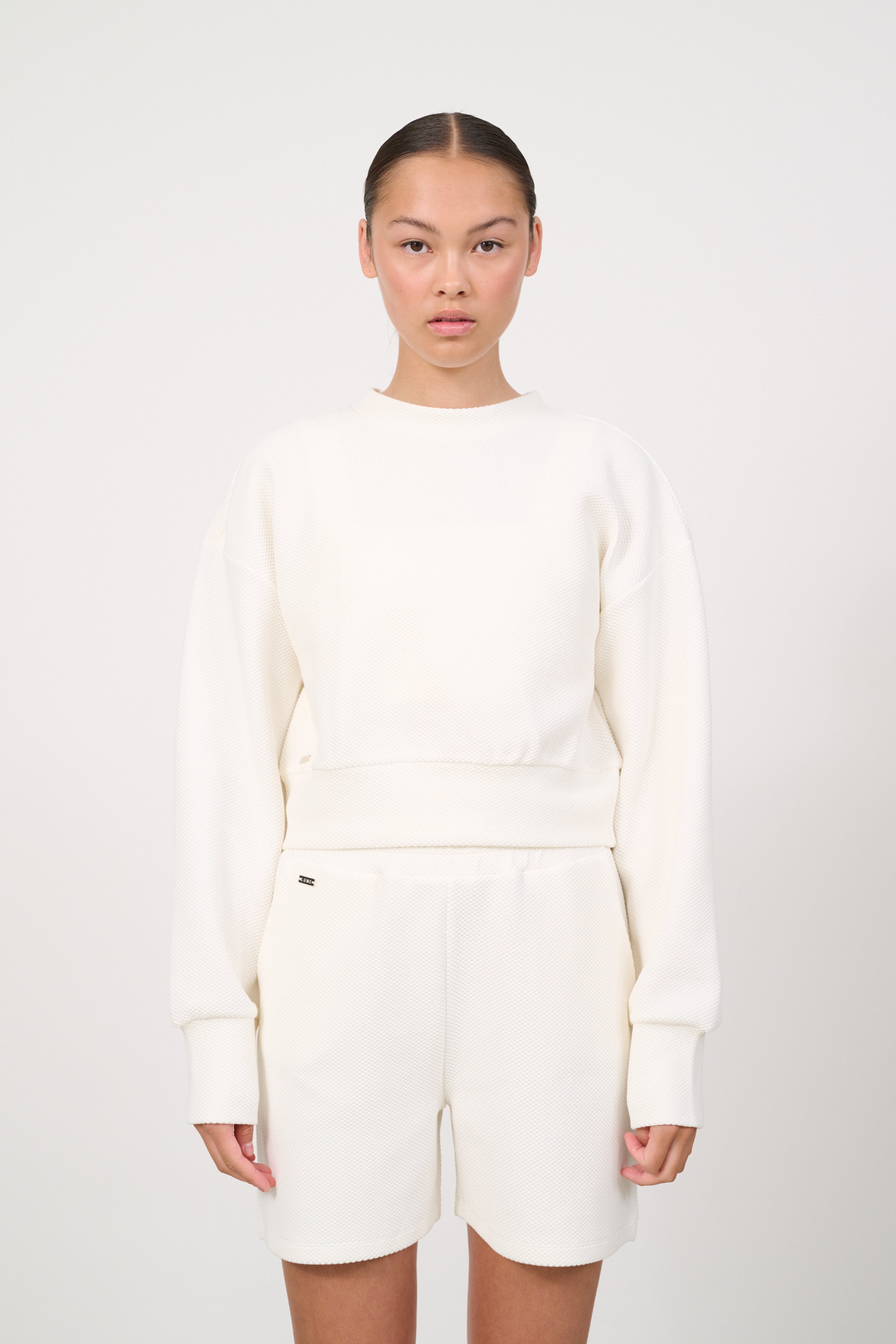 Moon cropped sweat - Marshmellow