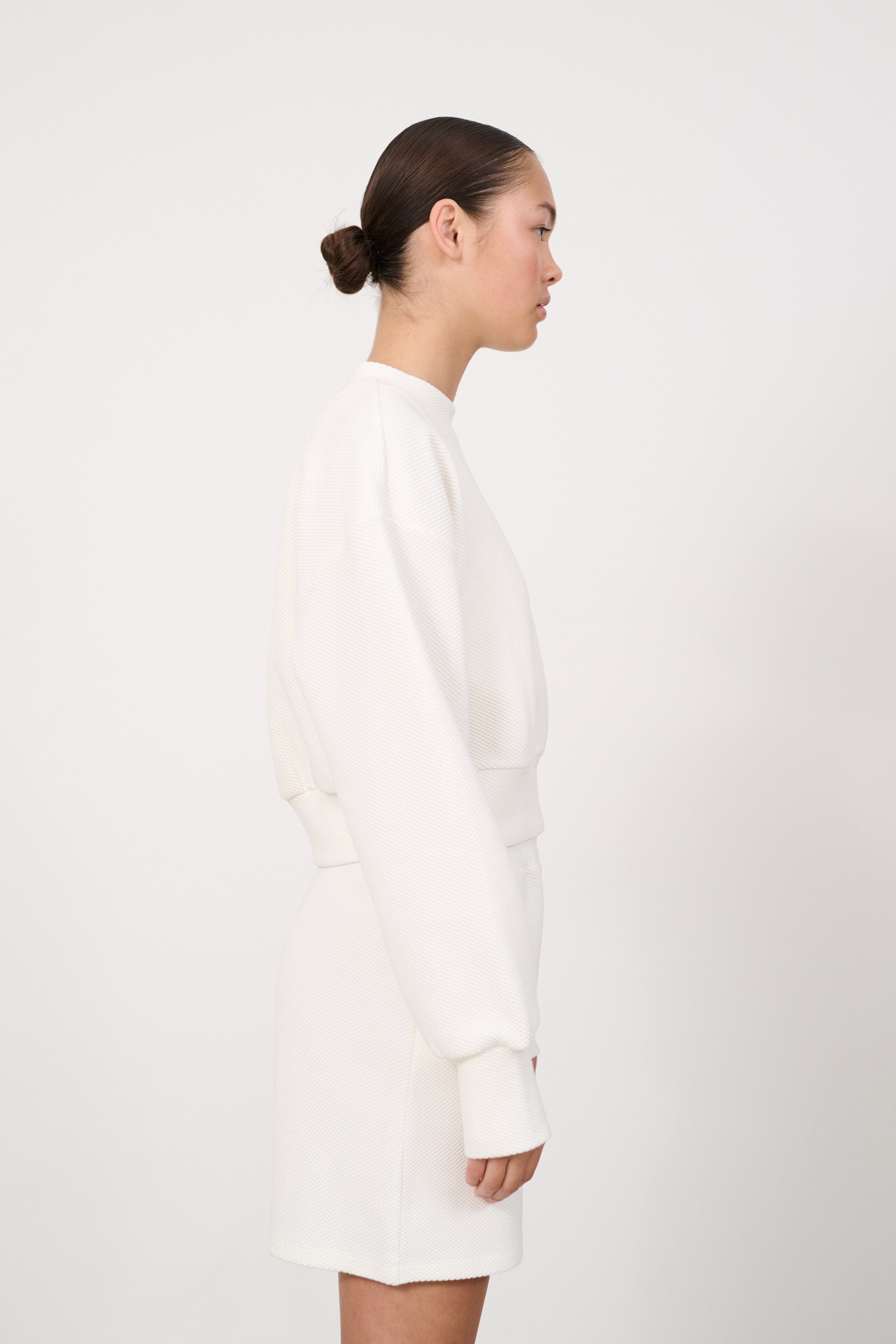 Moon cropped sweat - Marshmellow