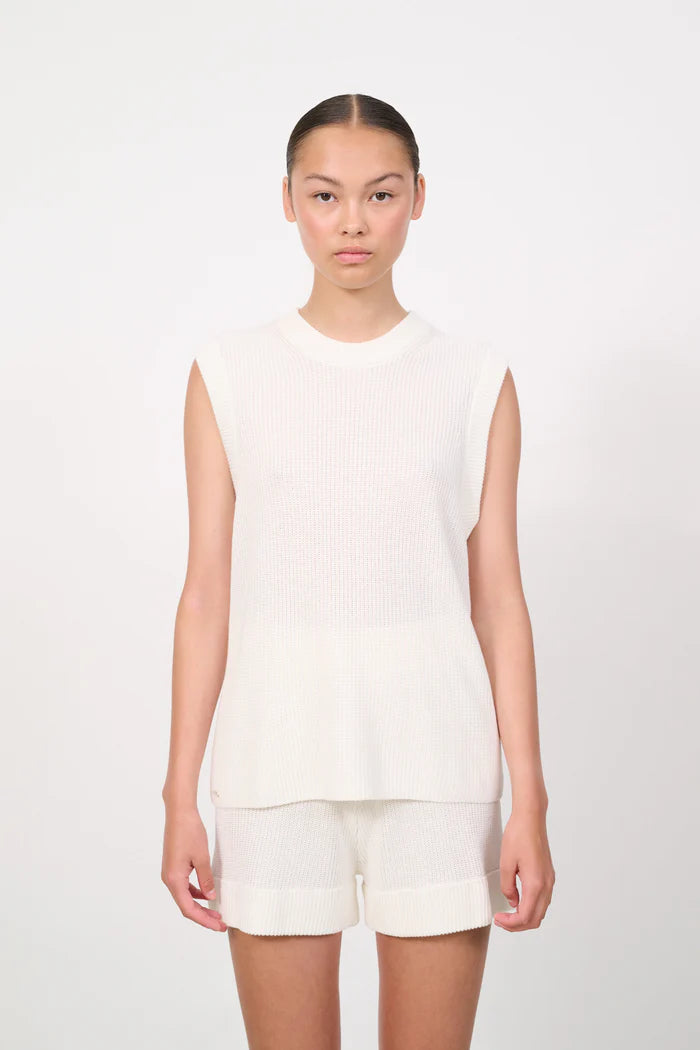 Stella sleeveless top - White