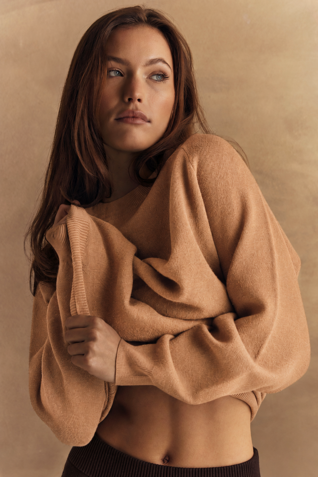 Olly Oversized Sweater - Camel